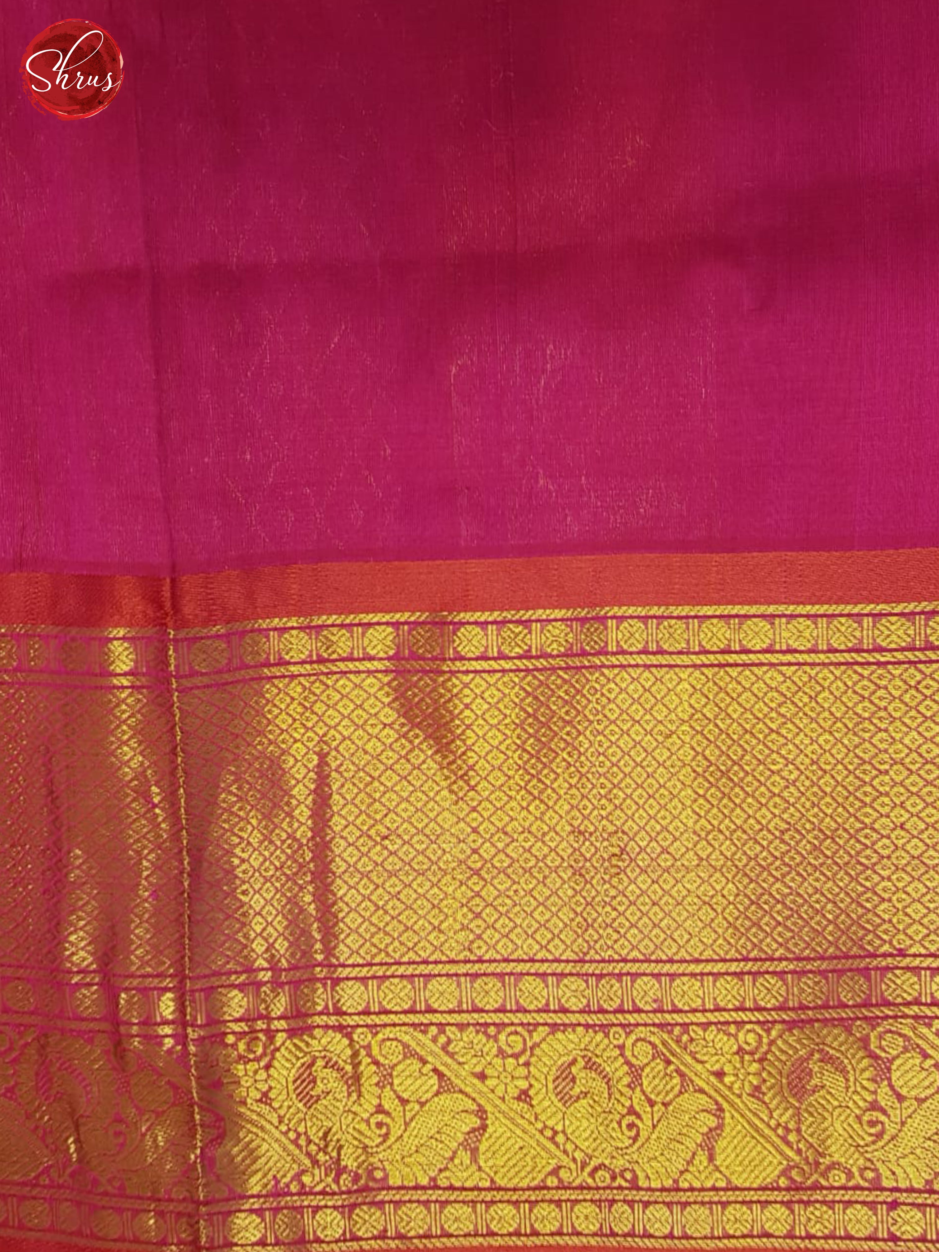 Blue And Pink - Silk Cotton Saree - Shop on ShrusEternity.com