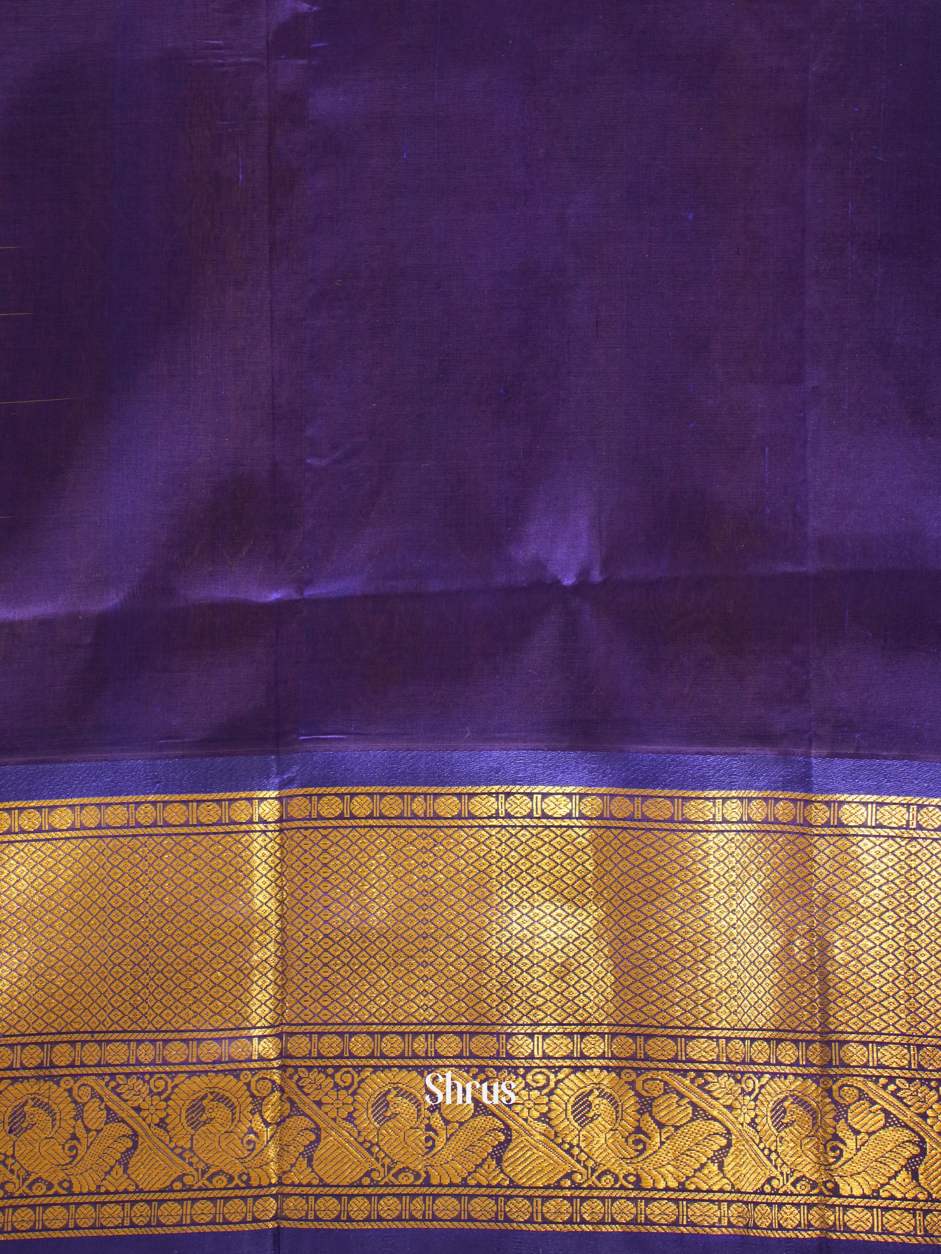 Mustard And Blue- Silk Cotton Saree - Shop on ShrusEternity.com