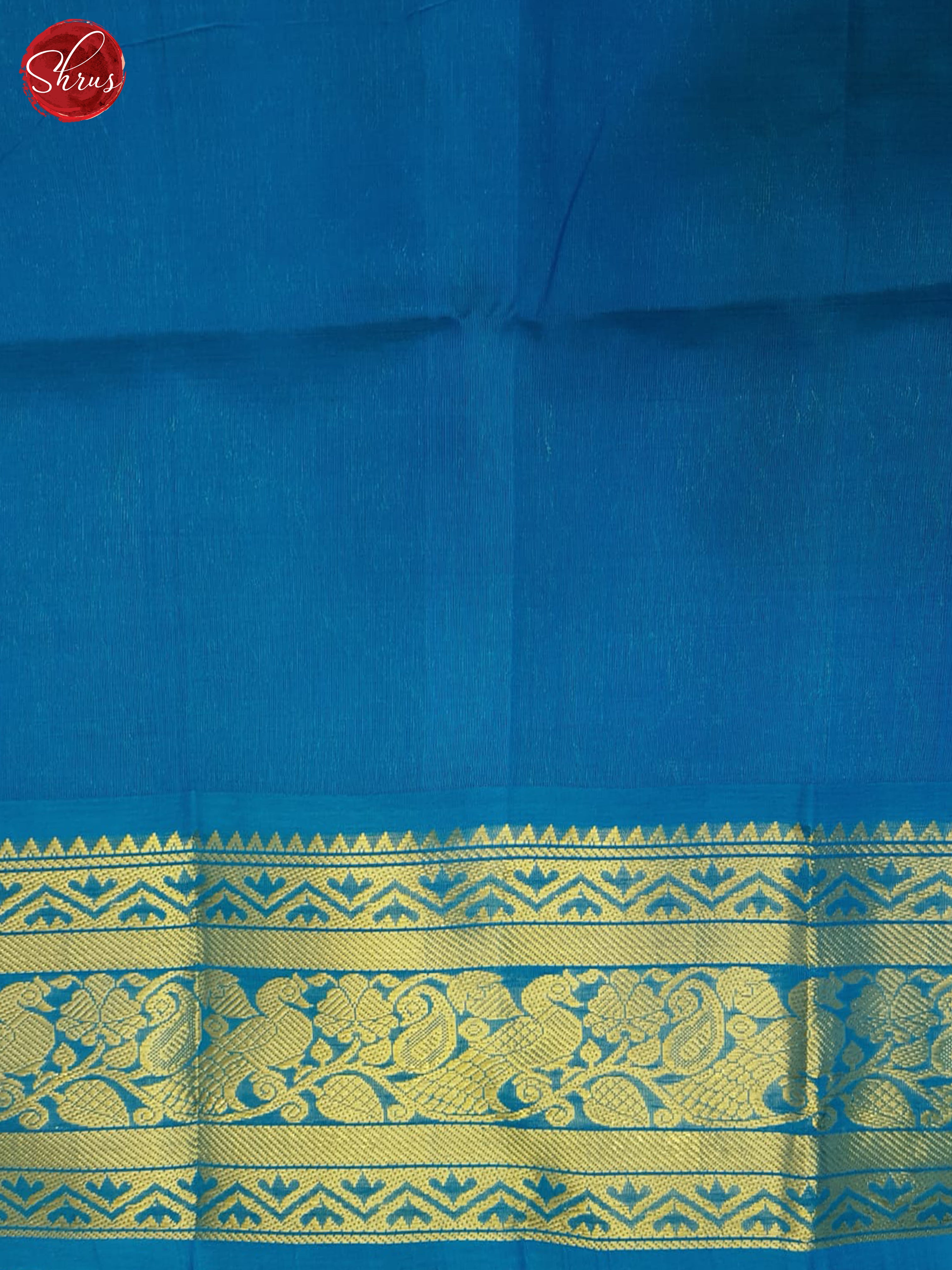 Wine And Blue- Silk Cotton Saree - Shop on ShrusEternity.com