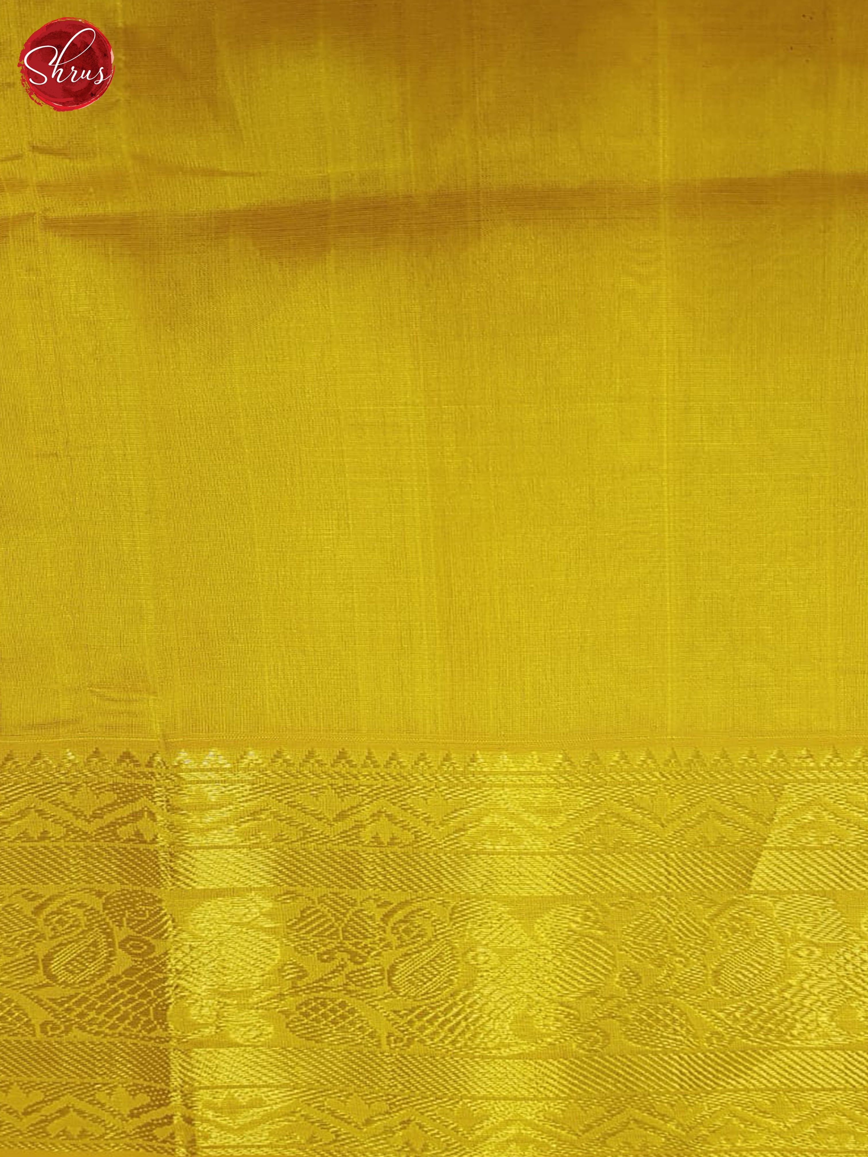 Brown And Mambala Yellow- Silk Cotton Saree - Shop on ShrusEternity.com