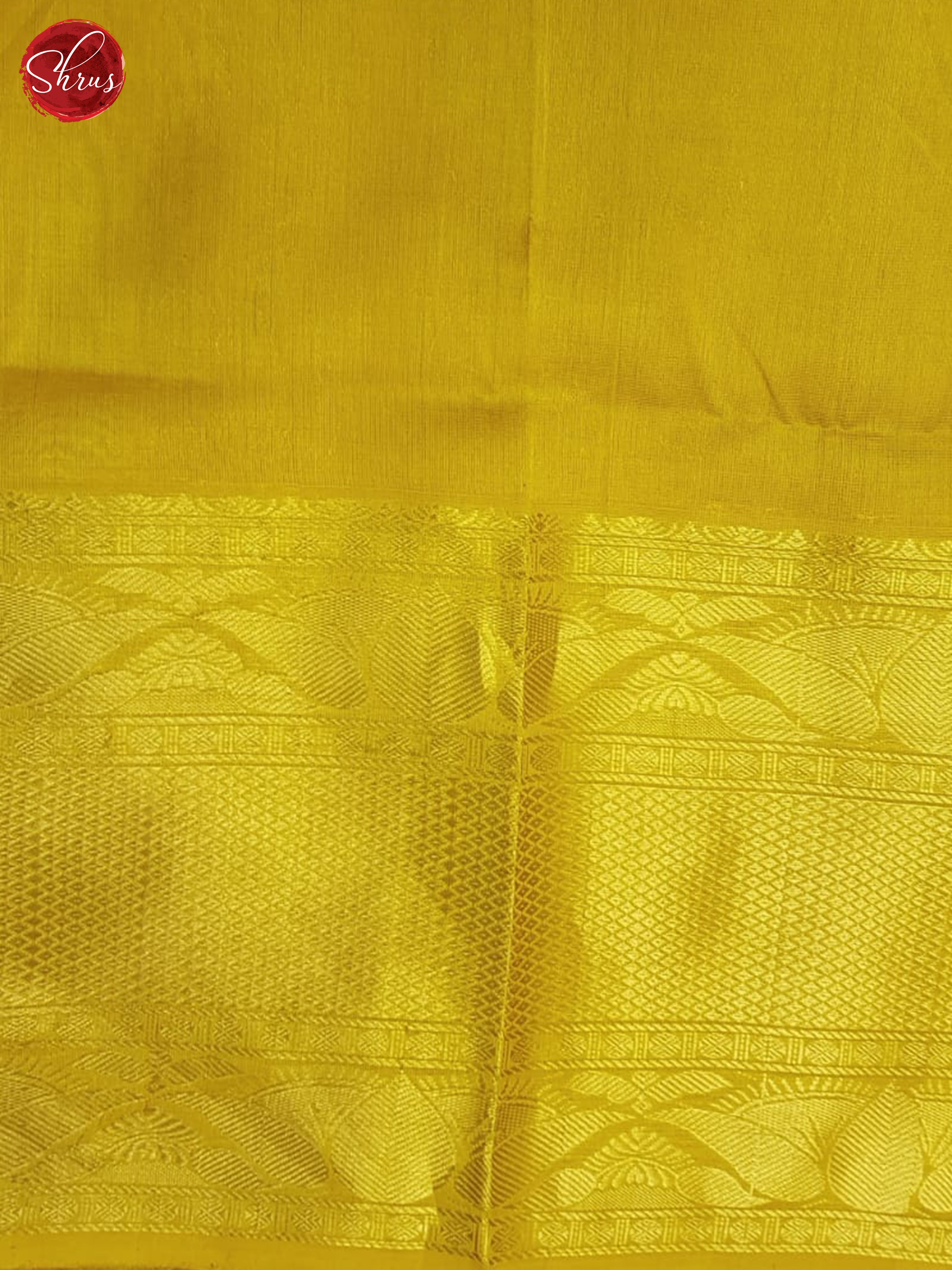 Green And Mustard- Silk Cotton Saree - Shop on ShrusEternity.com