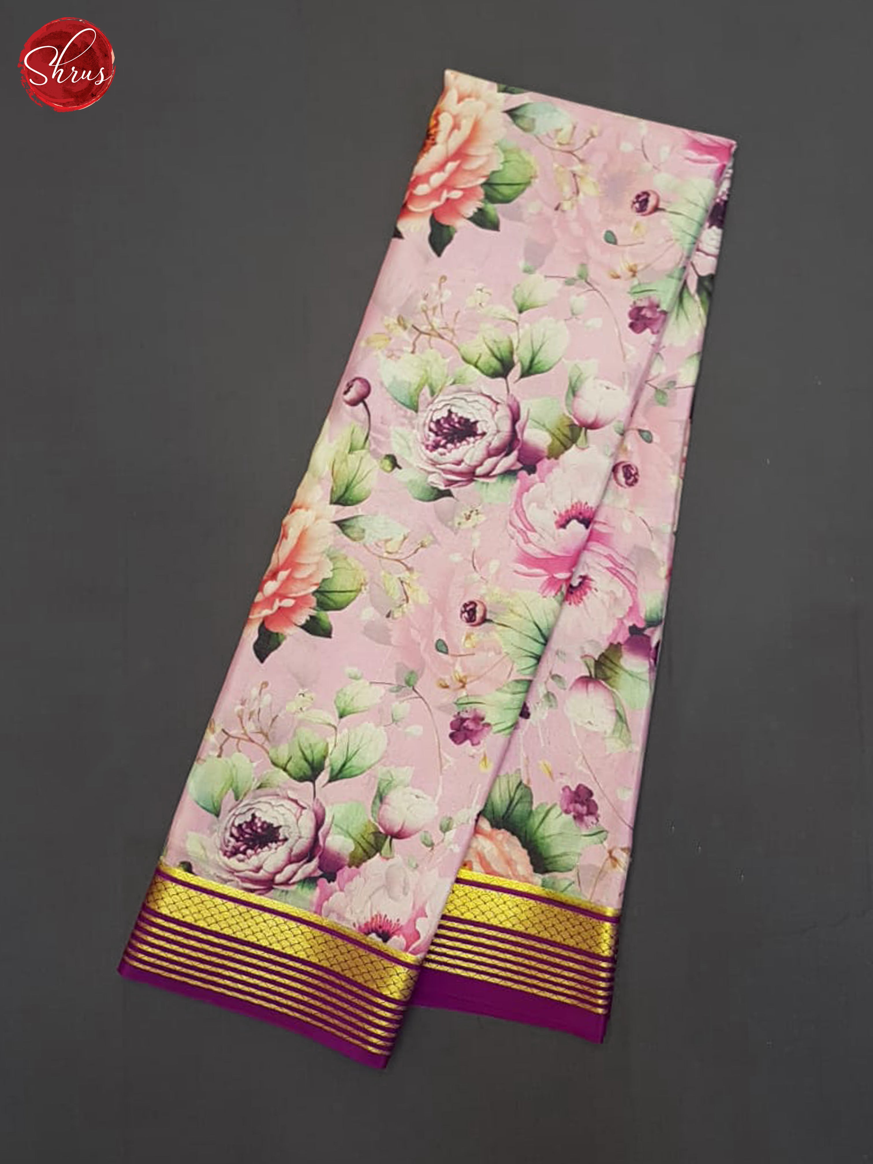 Pink And Wine- Mysore Silk Saree - Shop on ShrusEternity.com