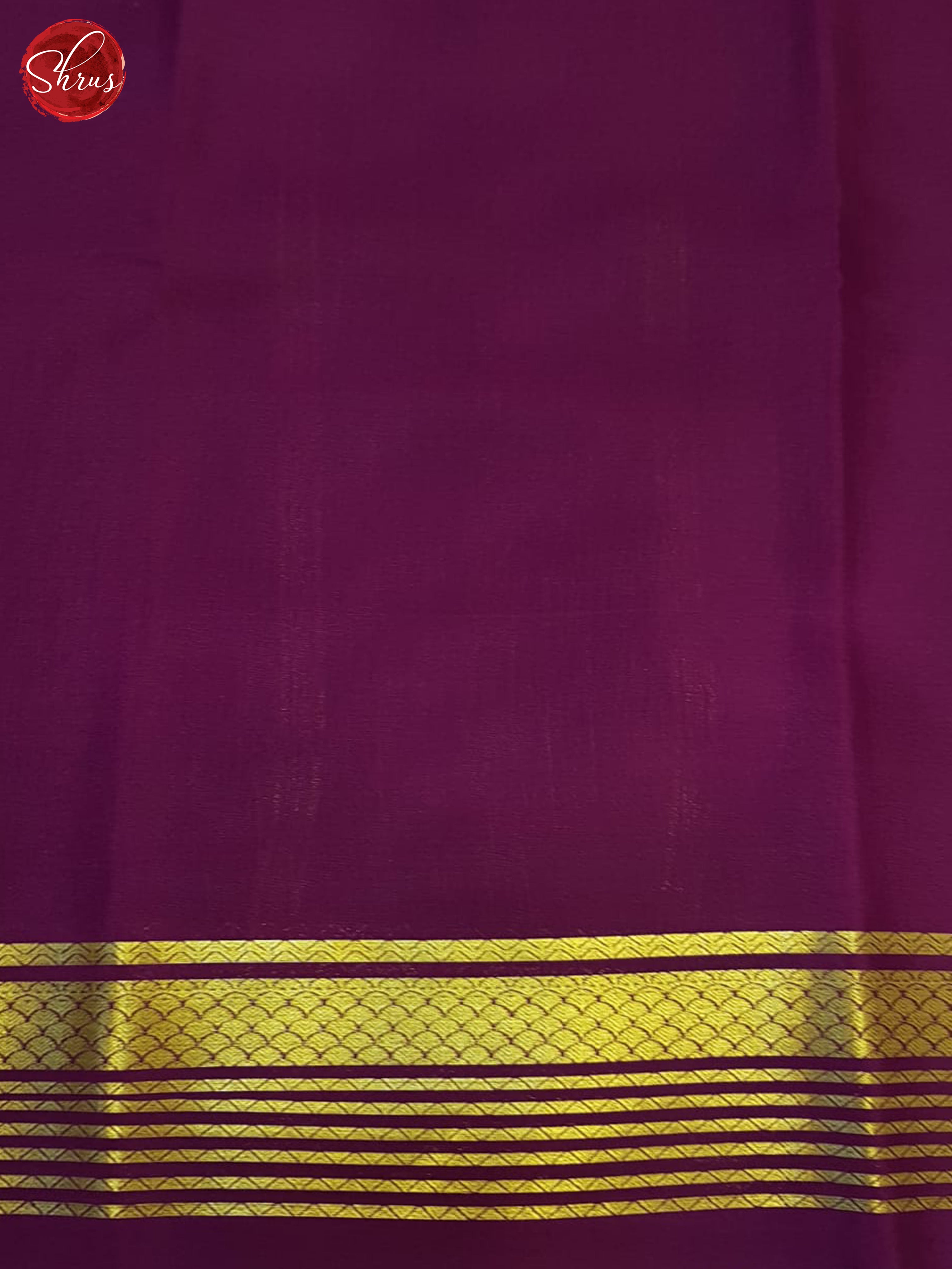 Green And Wine-Mysore Silk Saree - Shop on ShrusEternity.com