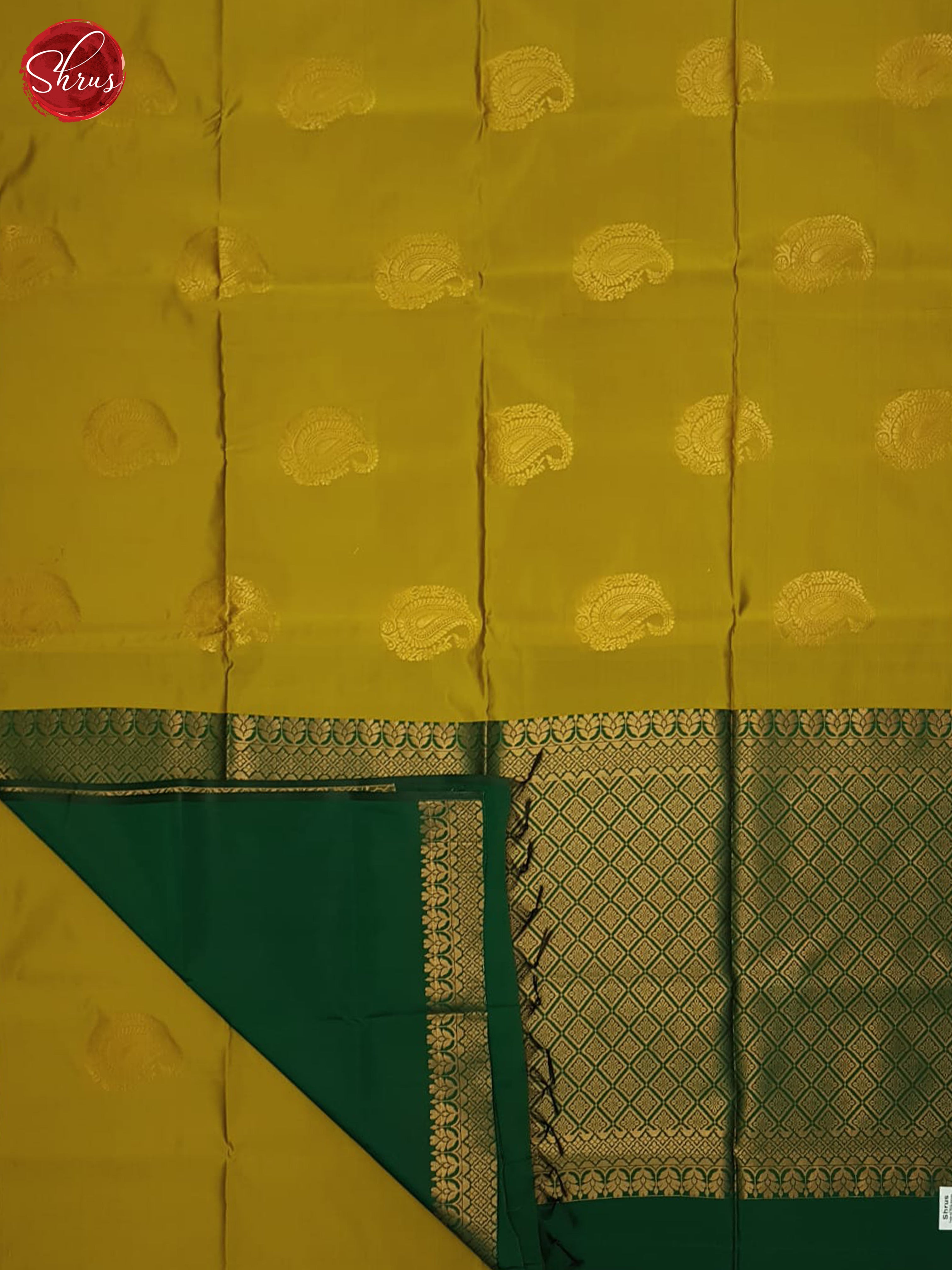Mustard And Green- Srmi Soft Silk Saree - Shop on ShrusEternity.com