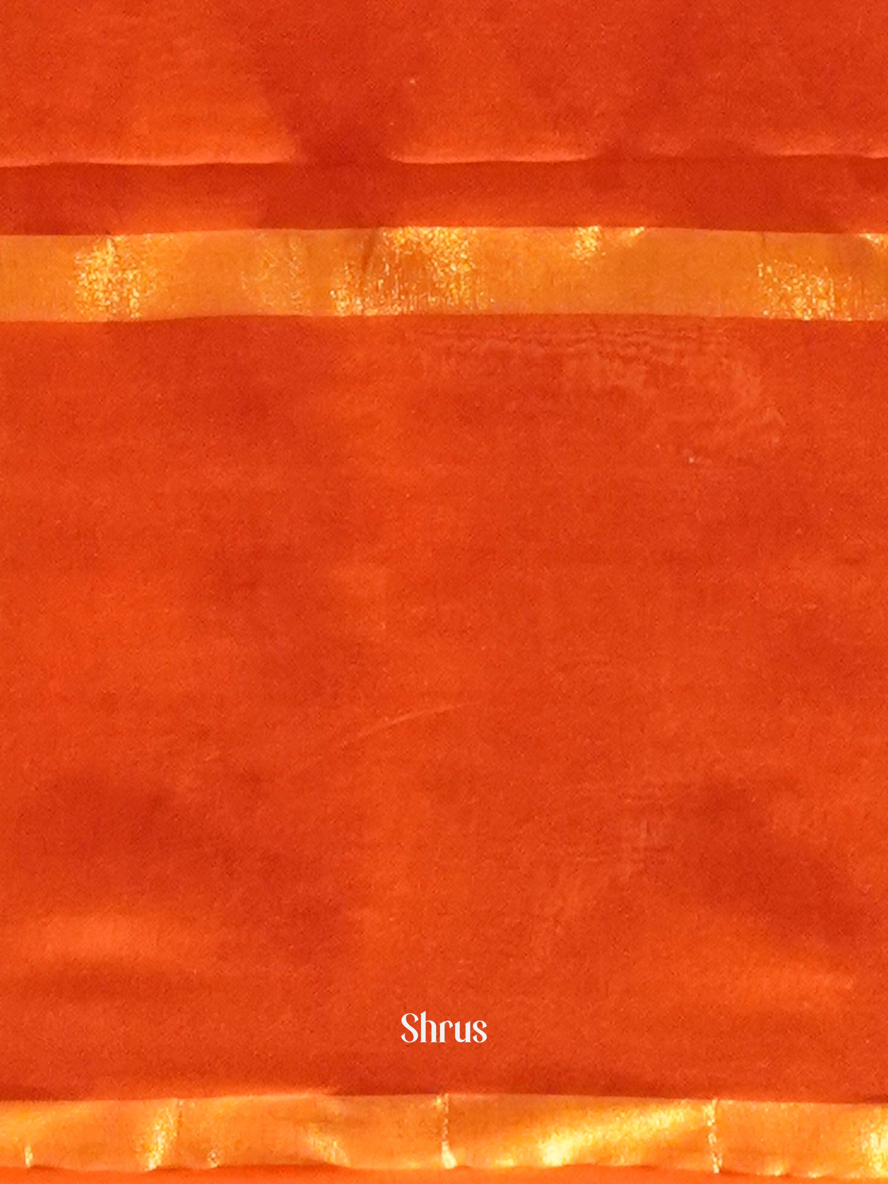 Brown & Red -Shibori Saree - Shop on ShrusEternity.com
