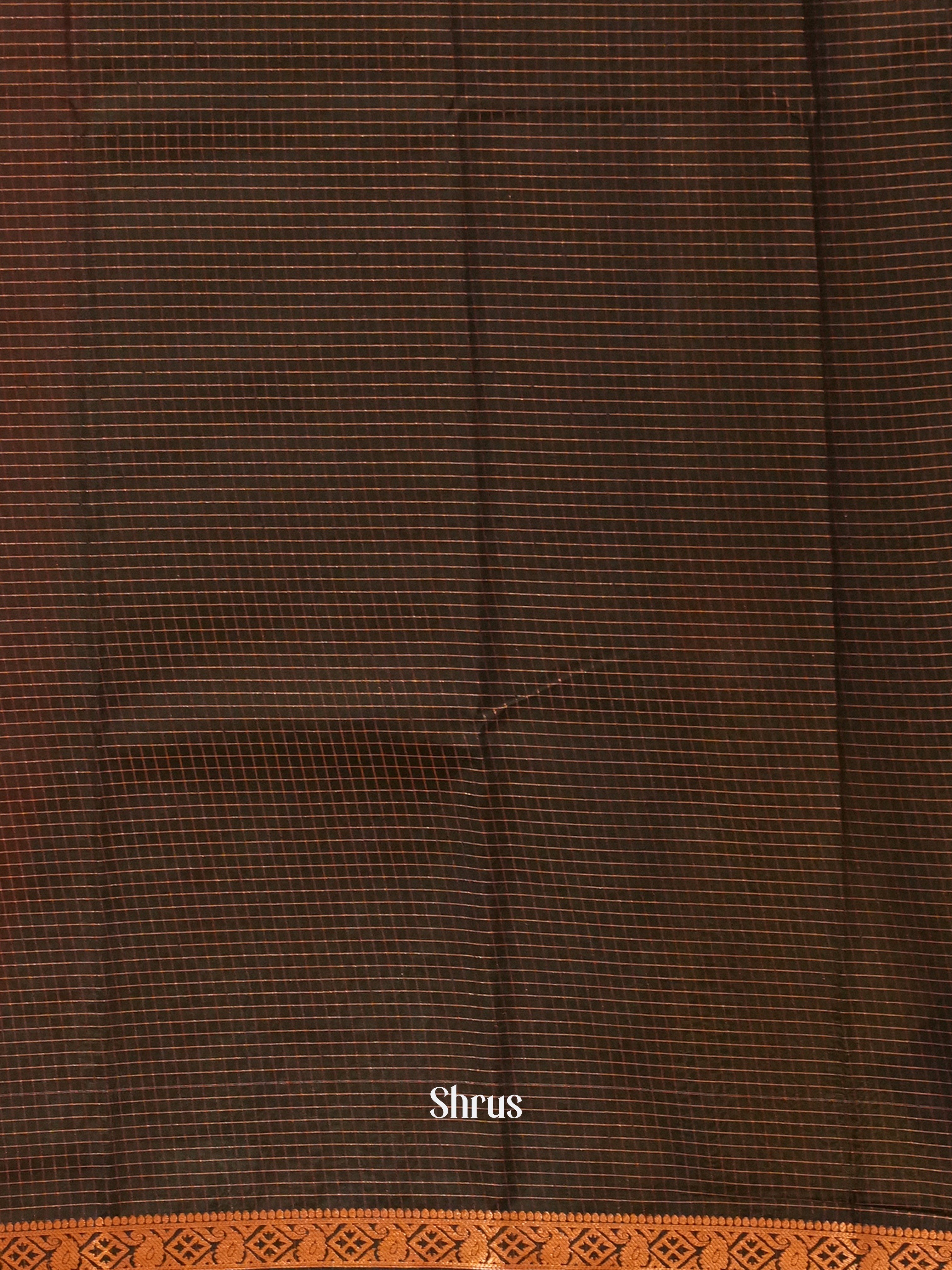 Red & Black - Semi Mysoresilk Saree - Shop on ShrusEternity.com