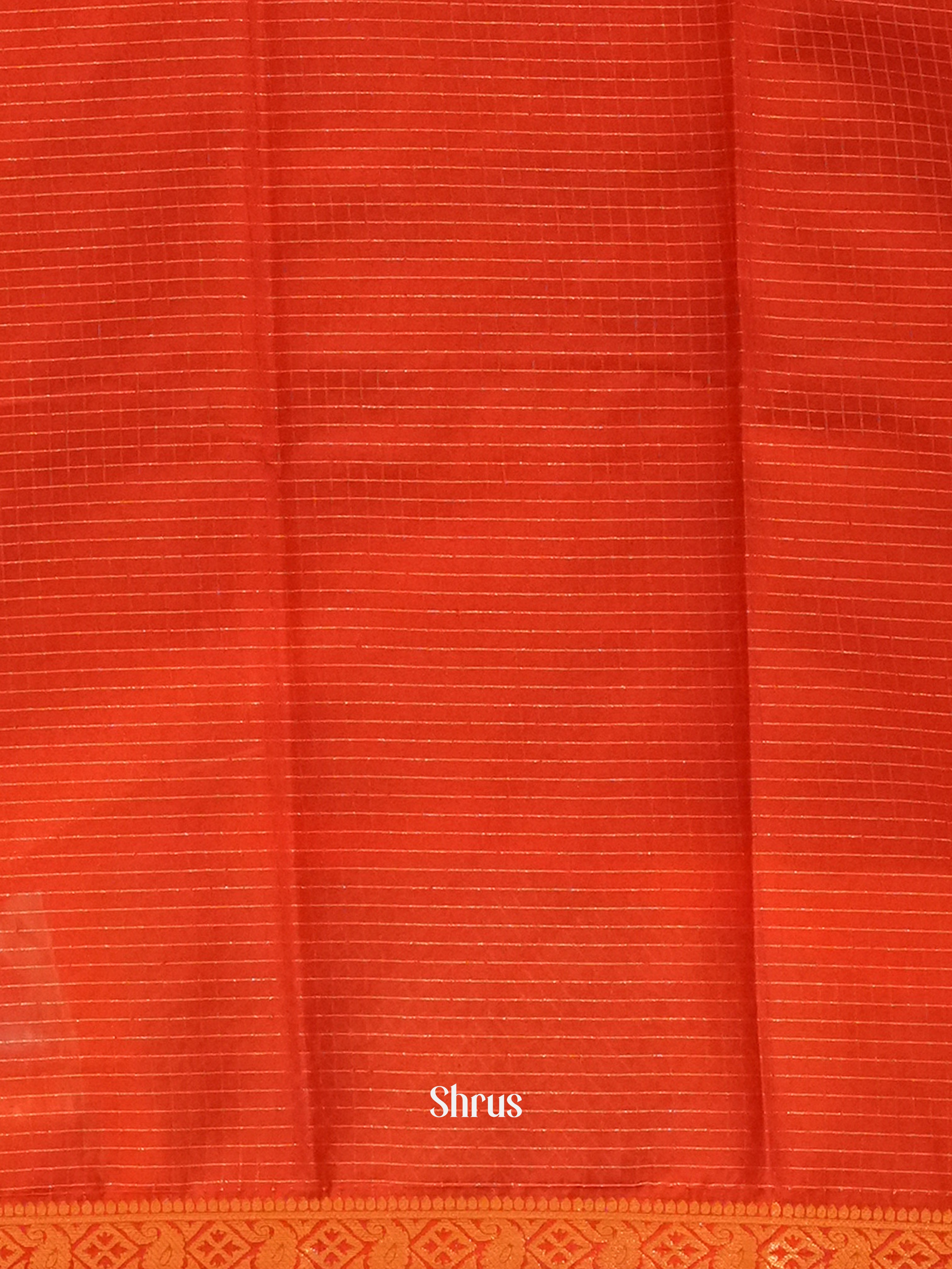 Black & Red - Semi Mysoresilk Saree - Shop on ShrusEternity.com