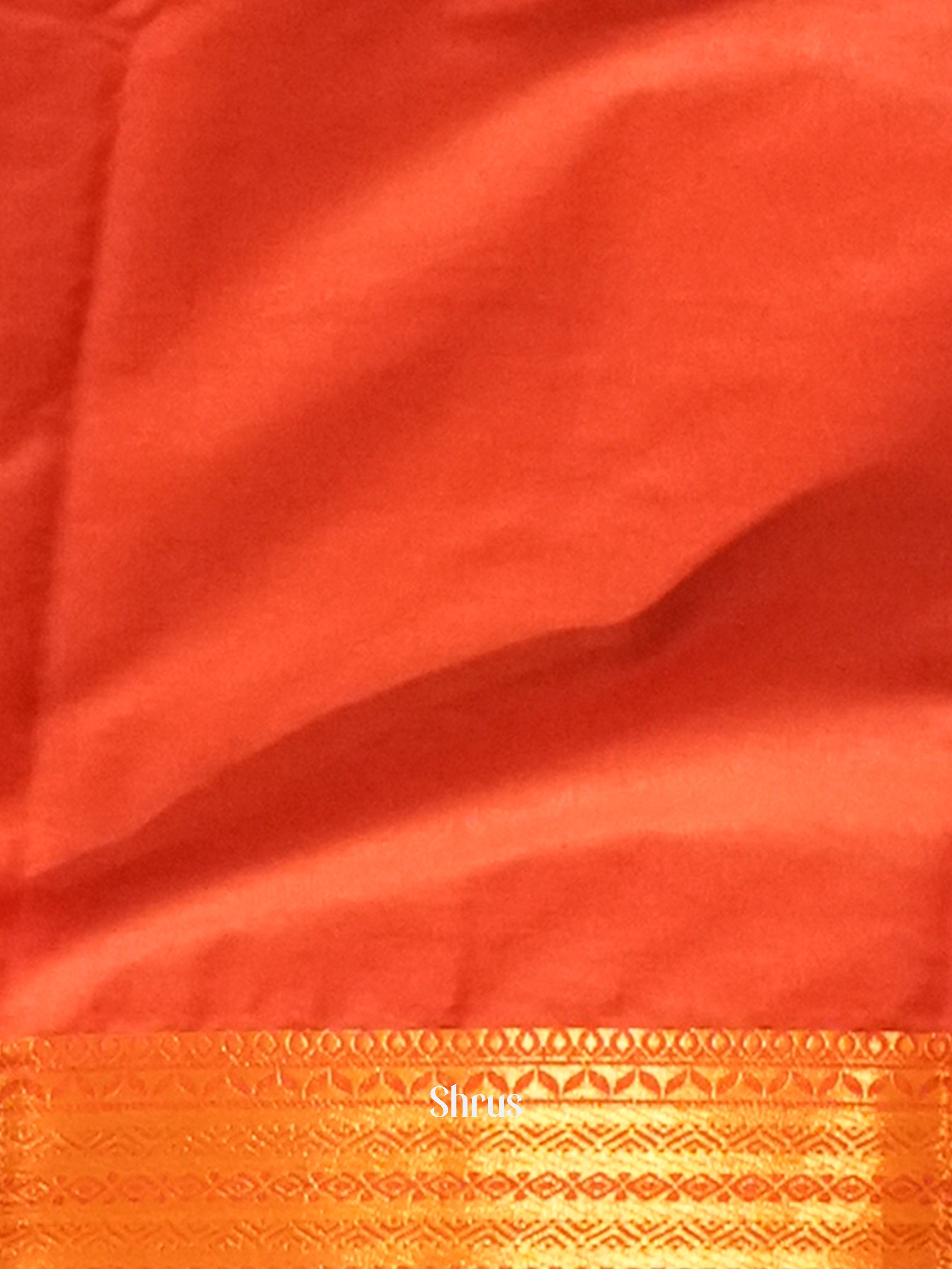 Black & Red - Semi Mysore Silk Saree - Shop on ShrusEternity.com