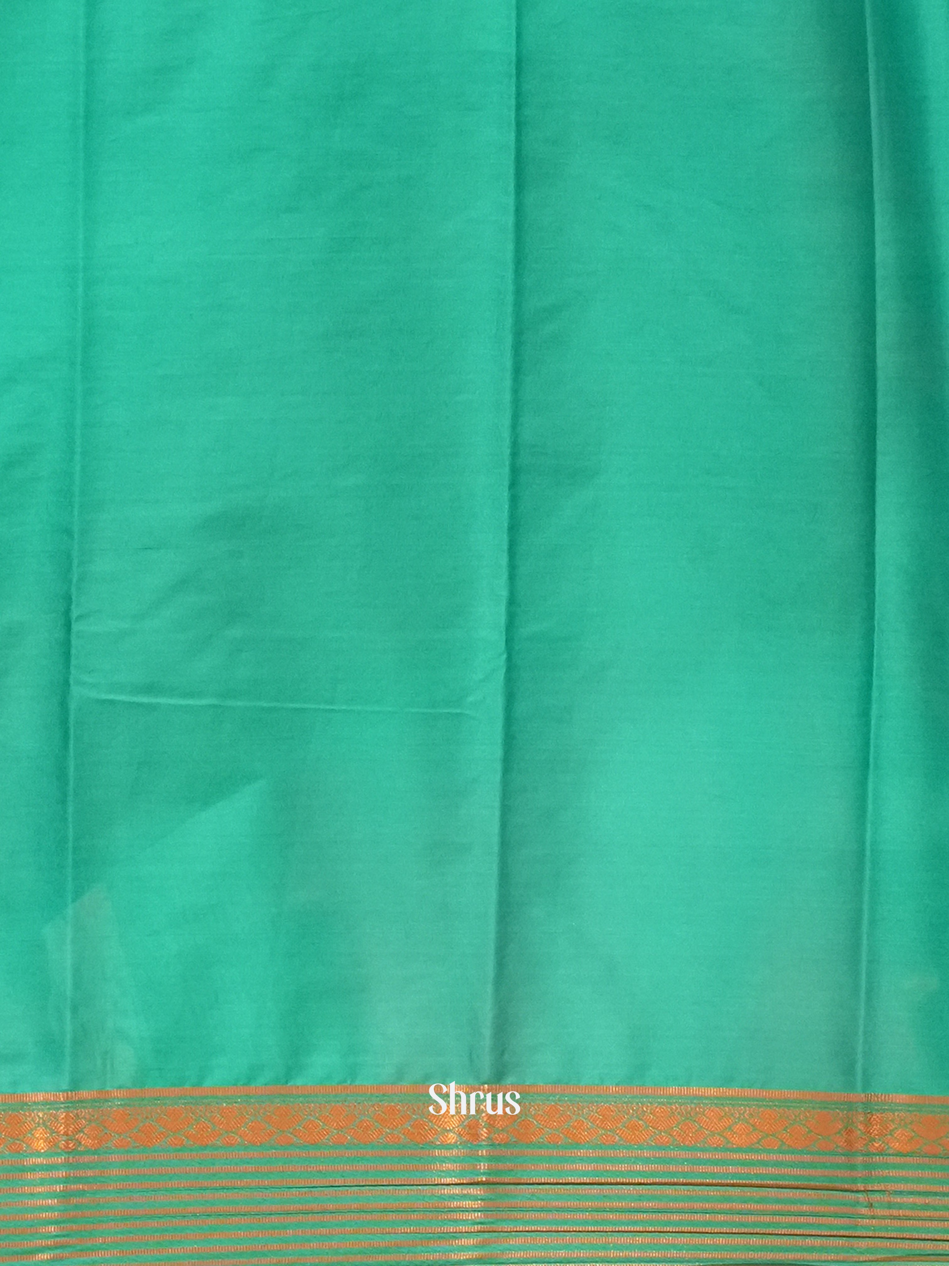 Pink & Green - Semi Mysoresilk Saree - Shop on ShrusEternity.com