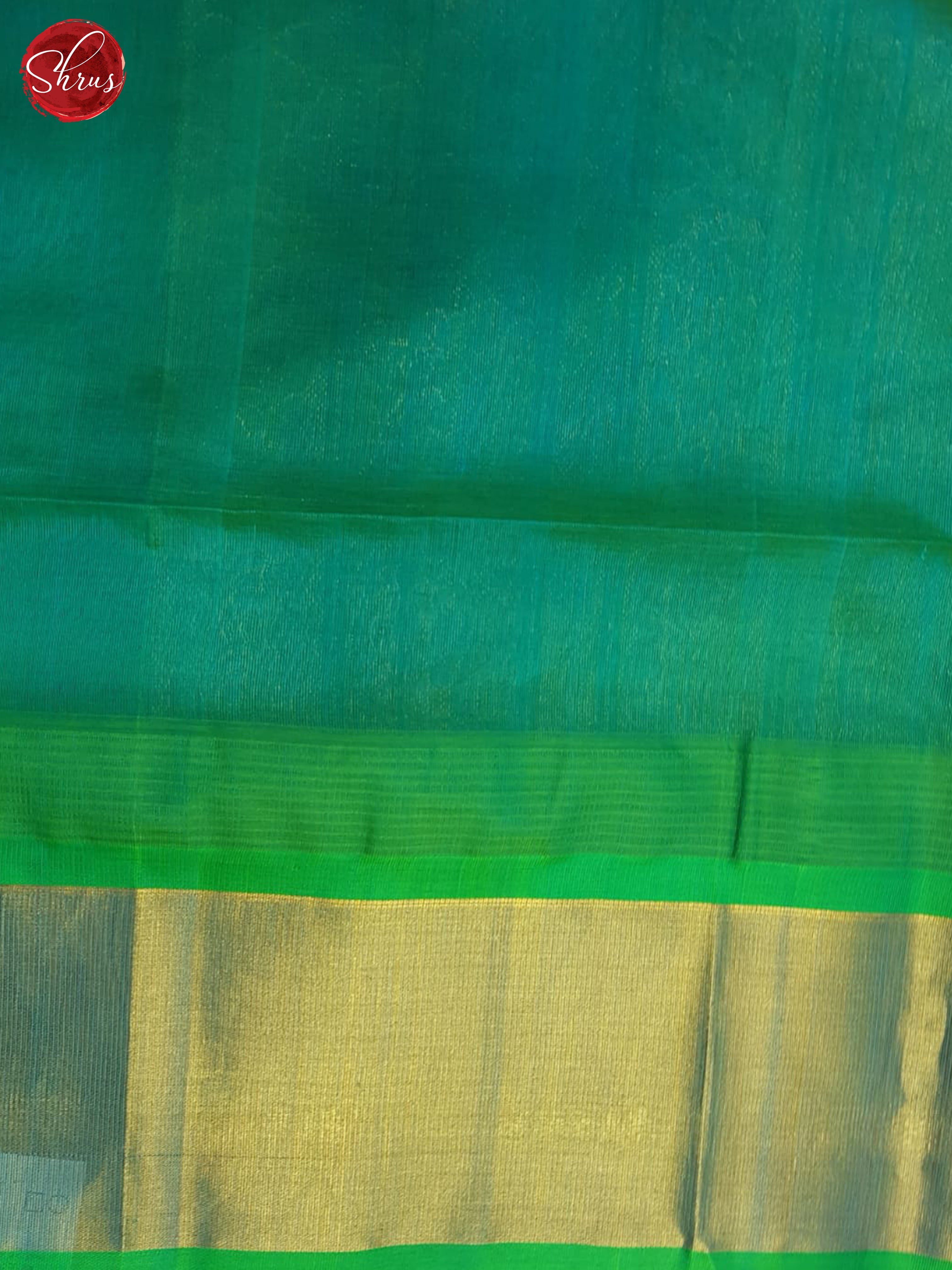 Pink And Blue- Silk Cotton Saree - Shop on ShrusEternity.com