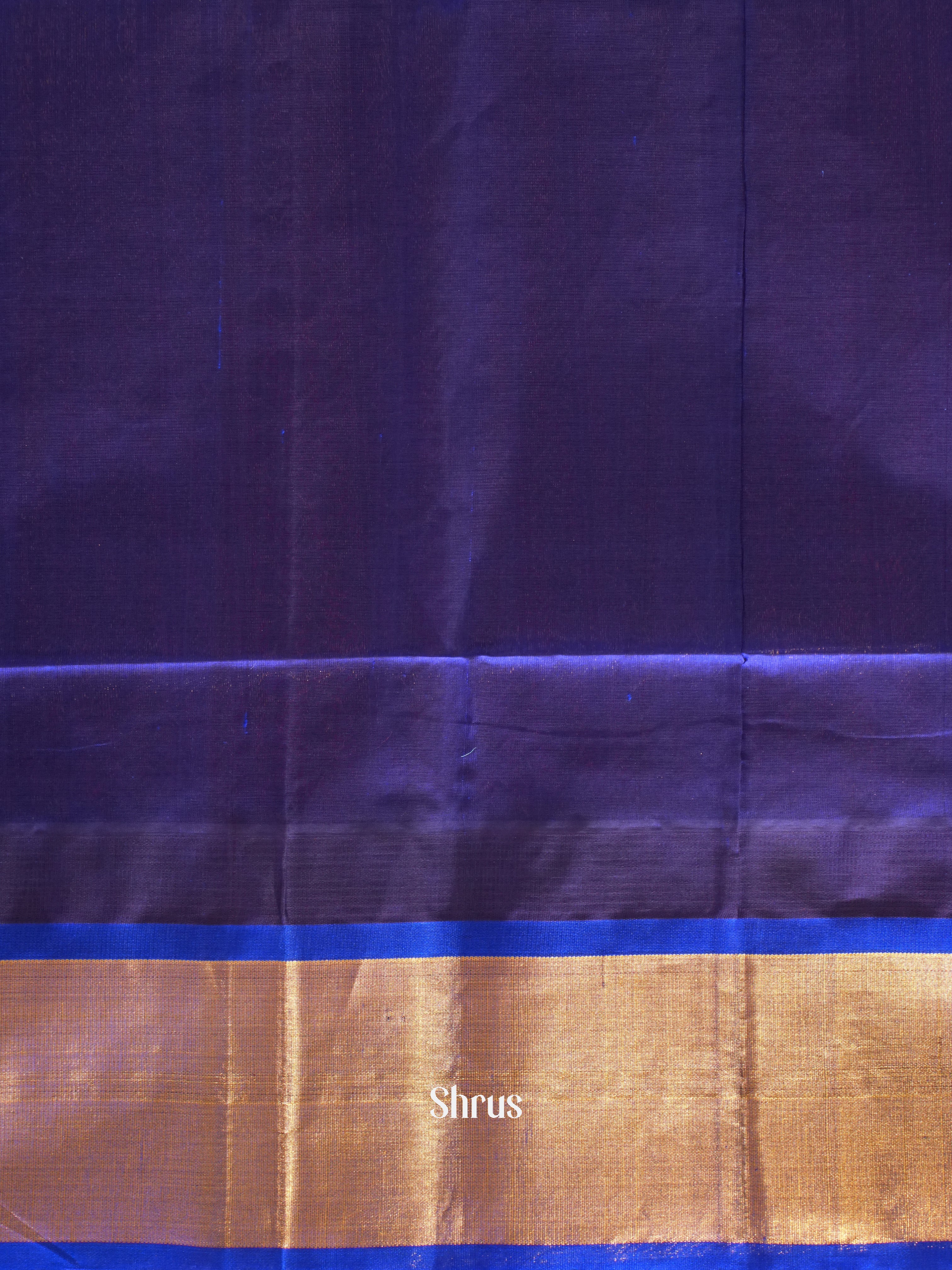 Pink And Blue- Silk Cotton Saree - Shop on ShrusEternity.com