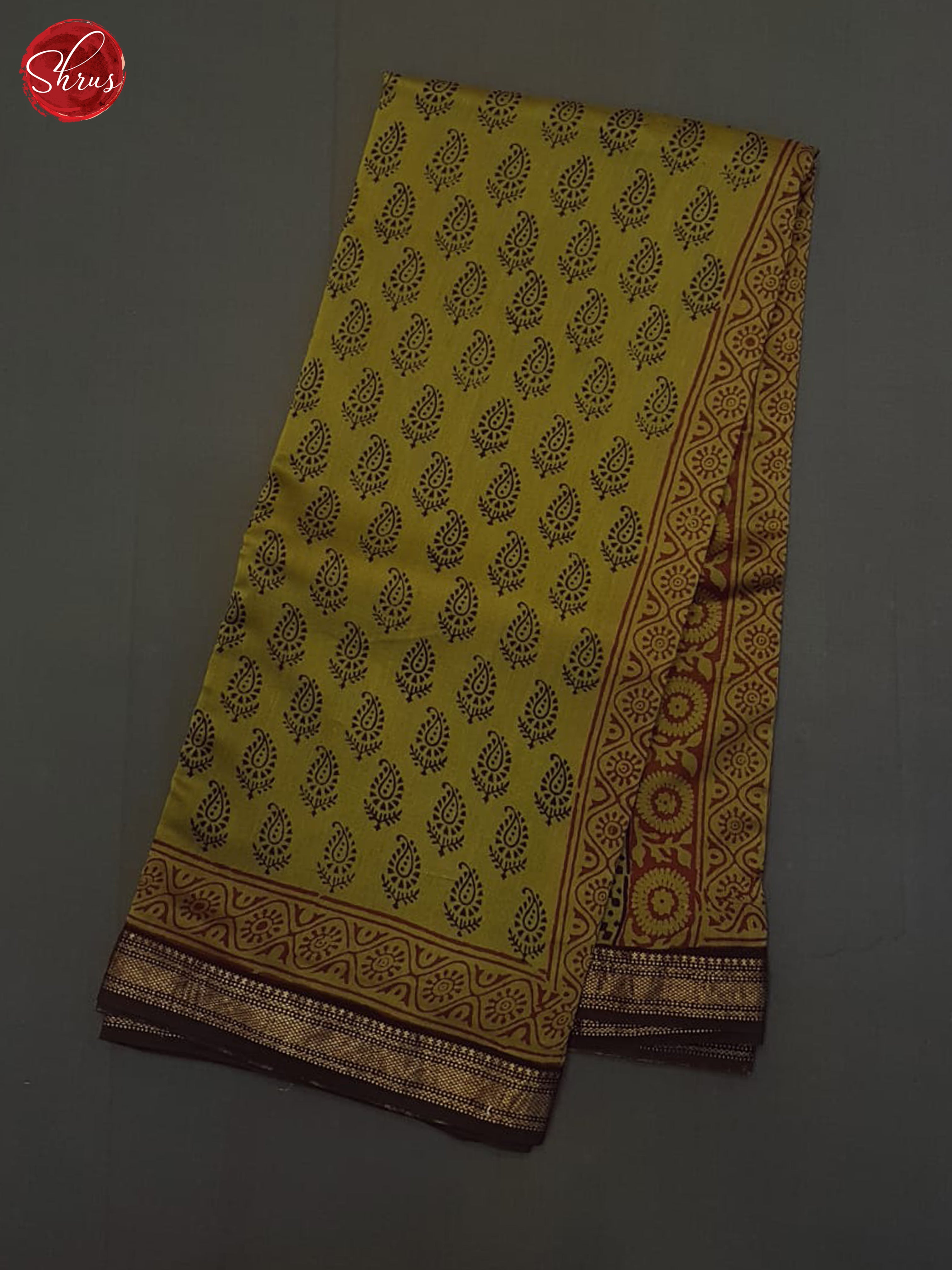 Green And Black- Maheshwari silk Cotton Saree - Shop on ShrusEternity.com