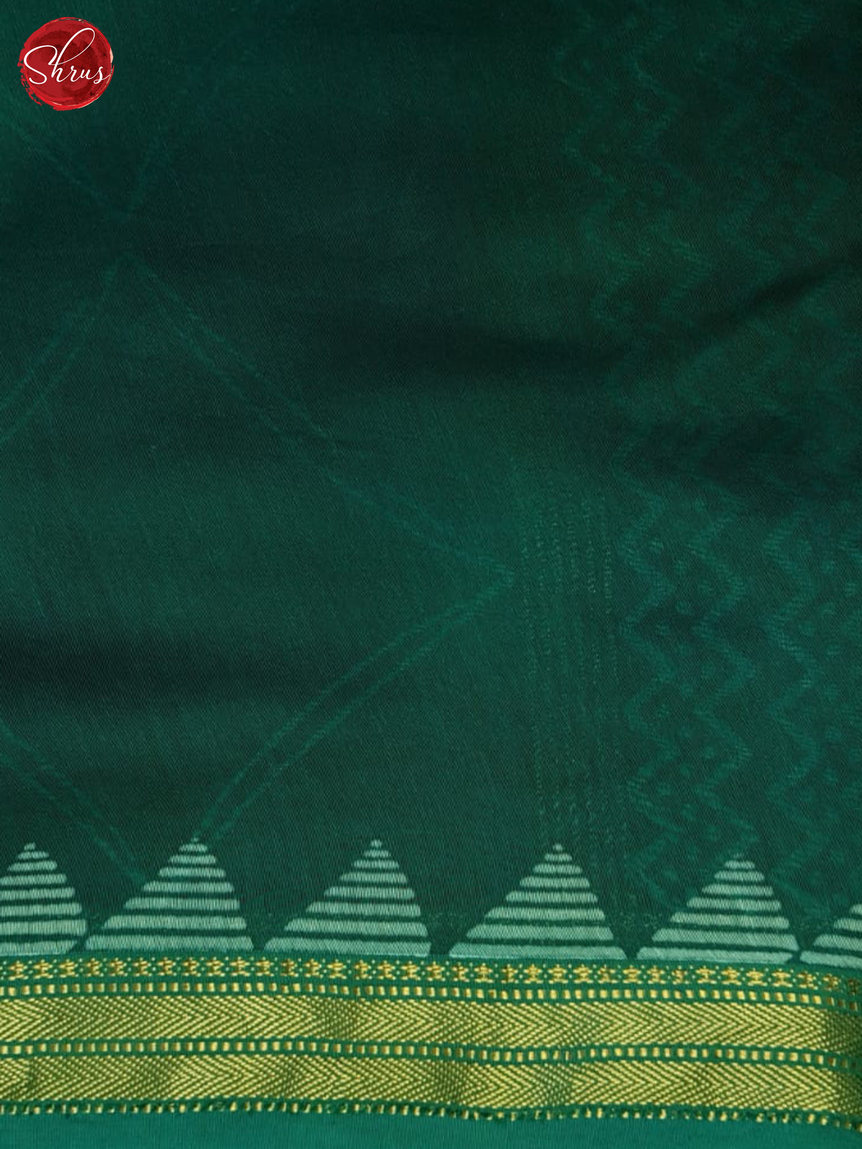 Green(Single Tone)- Maheshwari Silk Cotton Saree - Shop on ShrusEternity.com