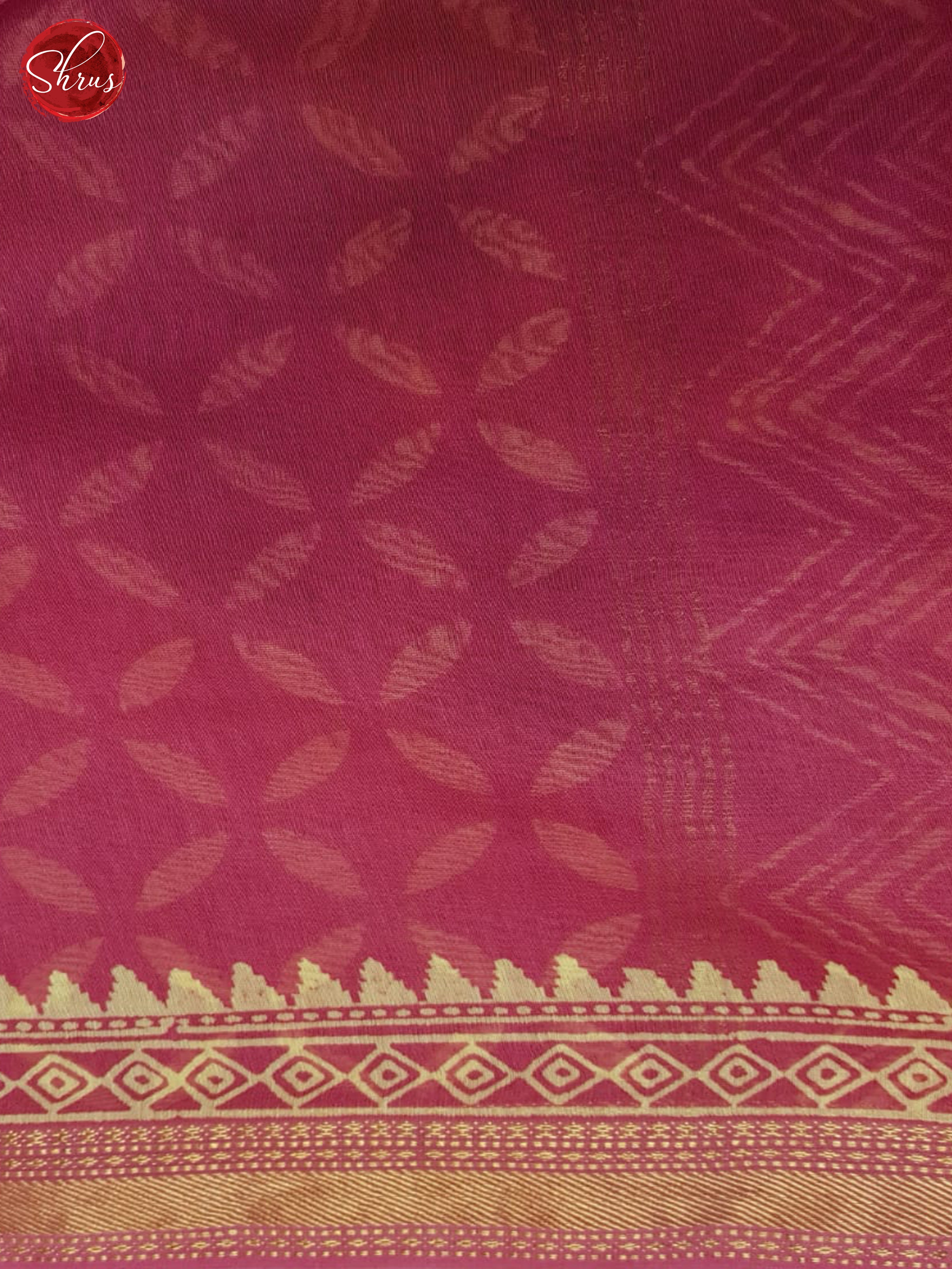 Pink(Single Tone)- Maheshwari Silk Cotton Saree - Shop on ShrusEternity.com