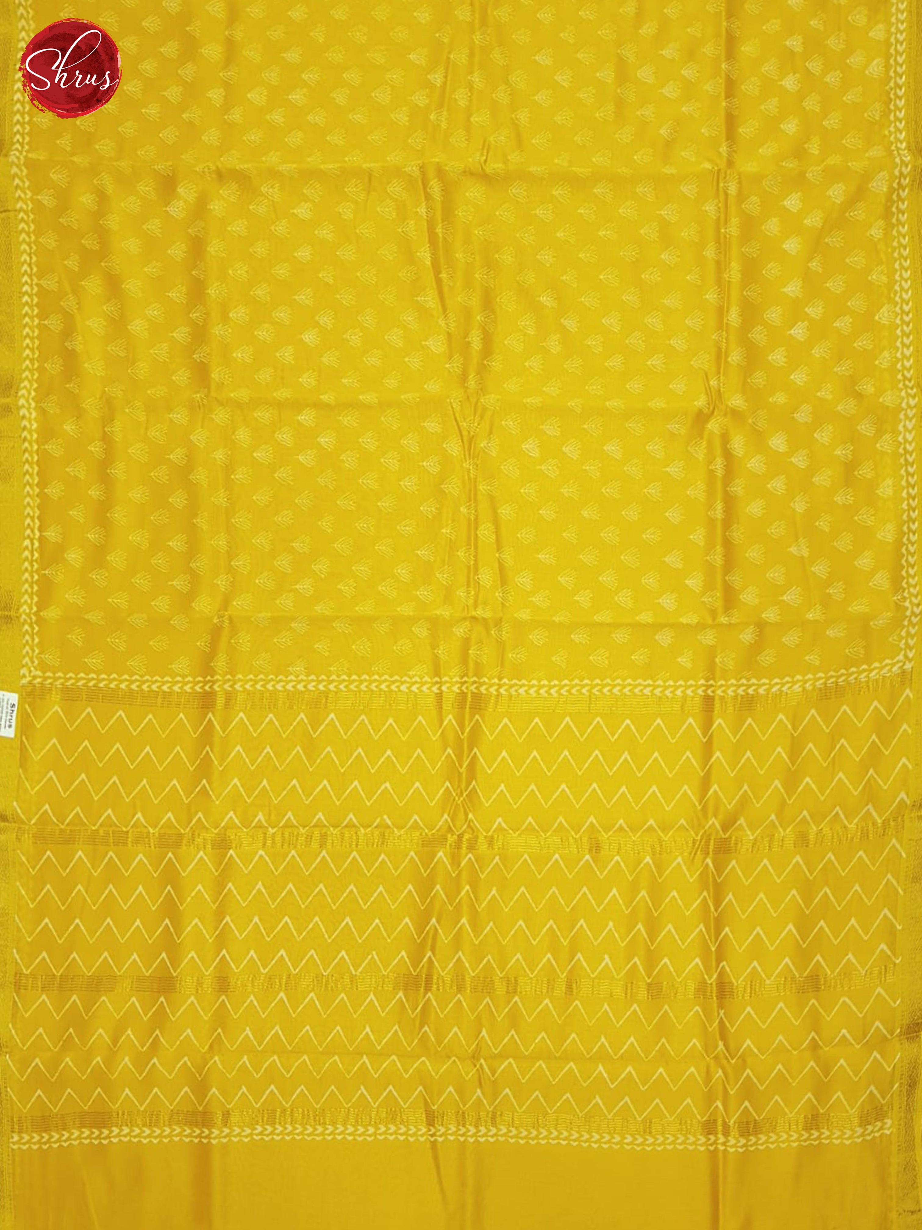 Yellow(Single Tone)- Maheshwari Silk Cotton Saree - Shop on ShrusEternity.com