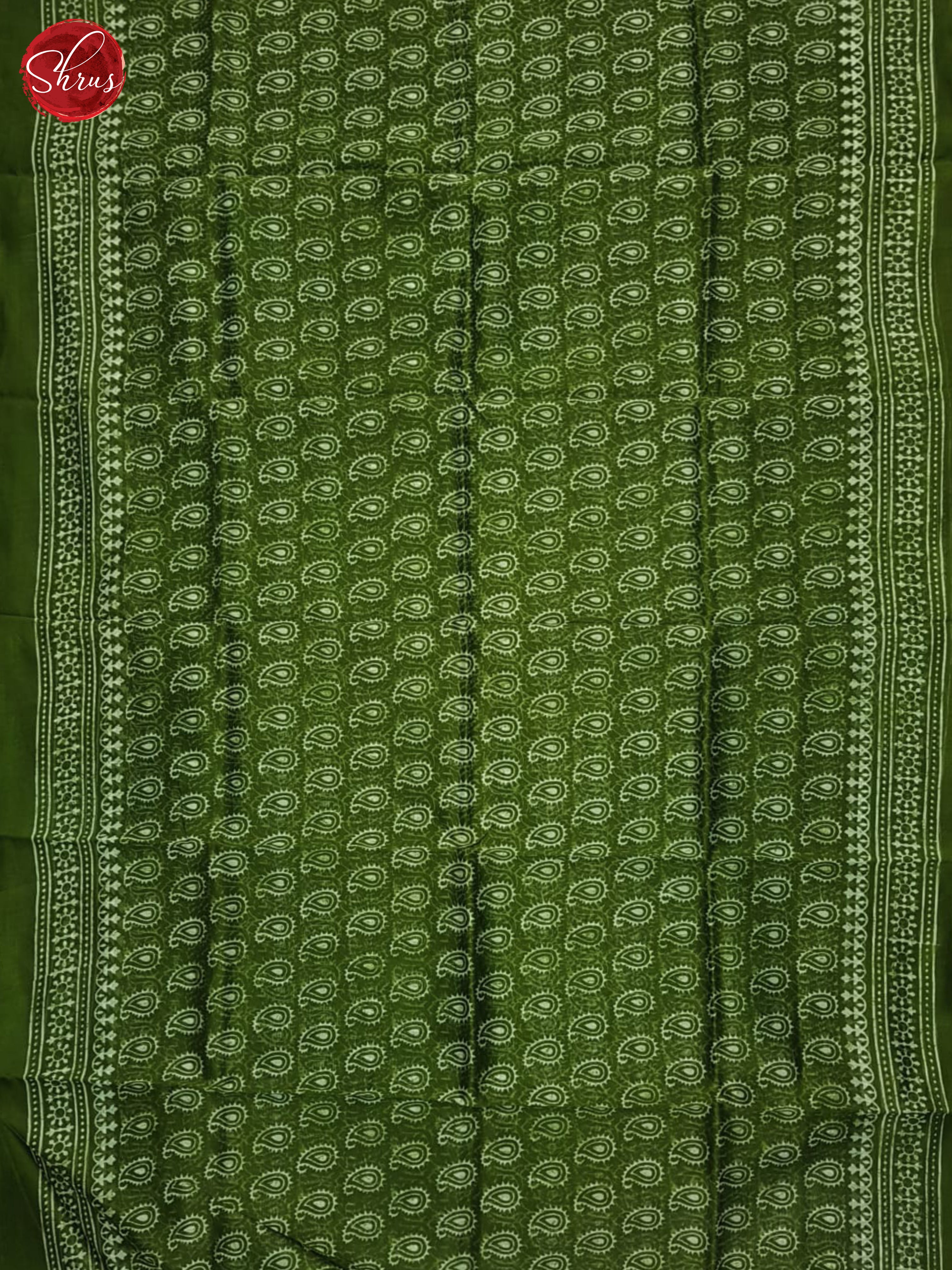 Green(Single Tone)- Maheshwari Silk Cotton saree - Shop on ShrusEternity.com