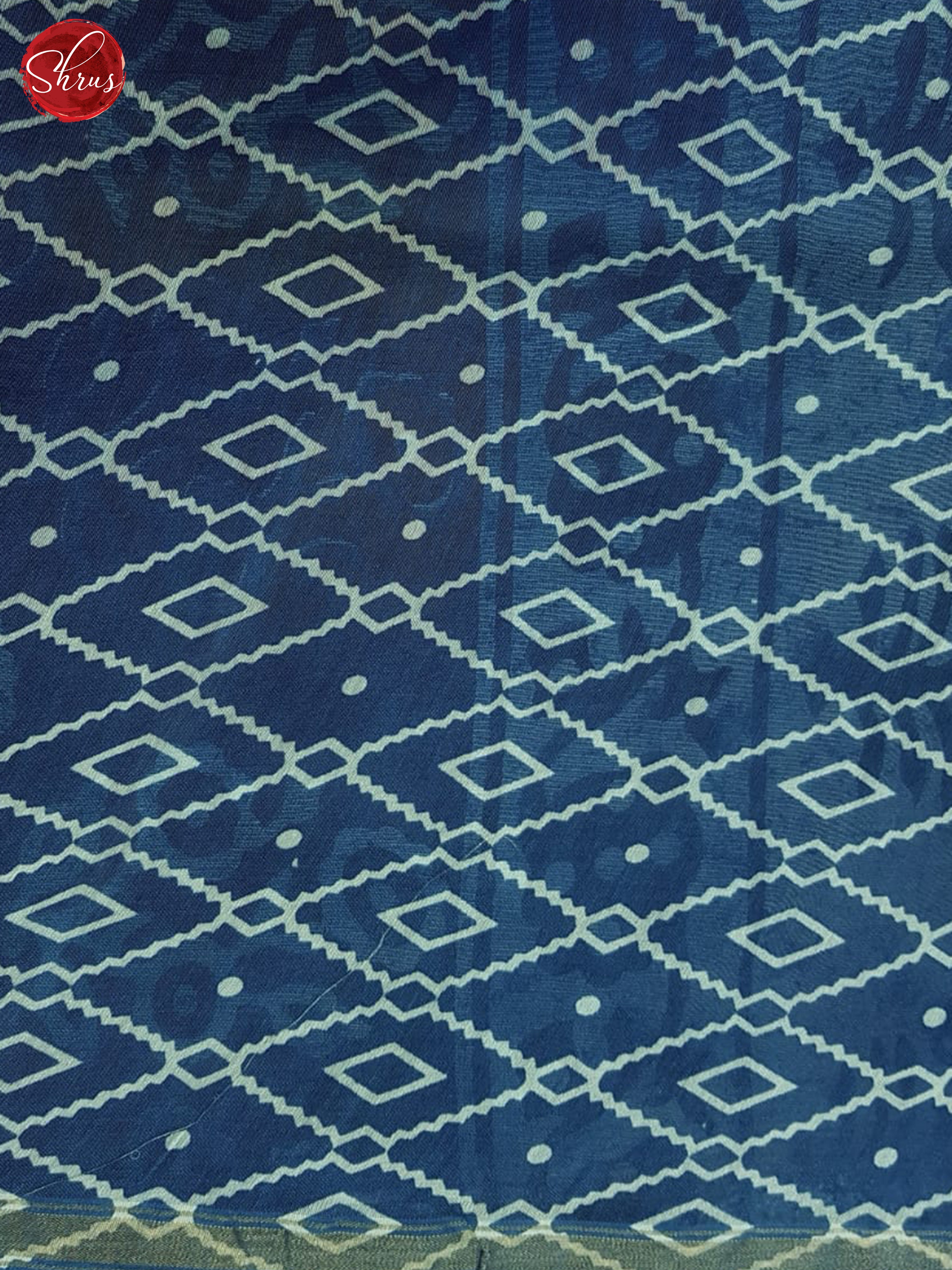 Blue(Single Tone)- maheshwari Silk Cotton saree - Shop on ShrusEternity.com