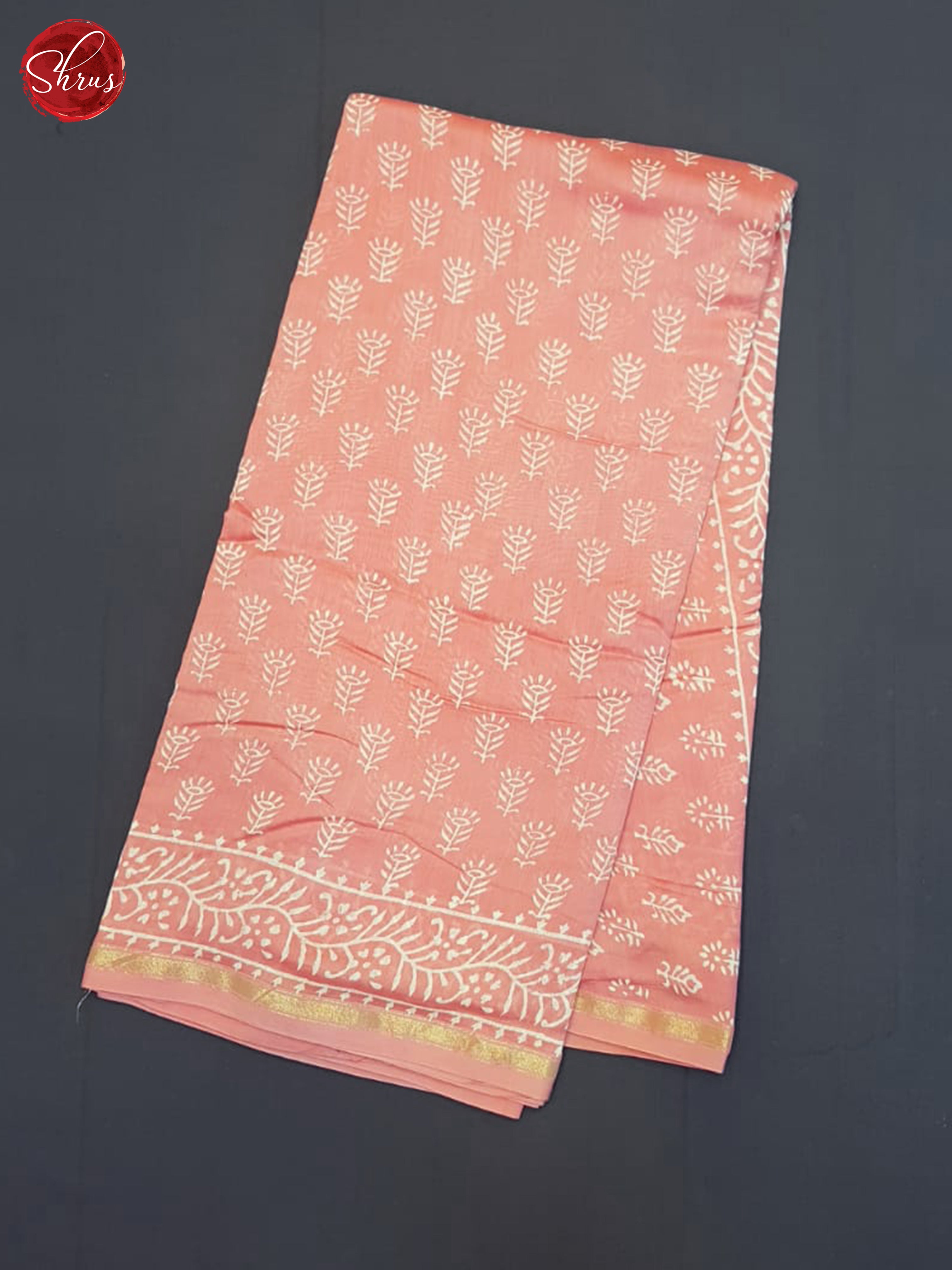 Pink(Single Tone)- Maheshwari Silk Cotton saree - Shop on ShrusEternity.com