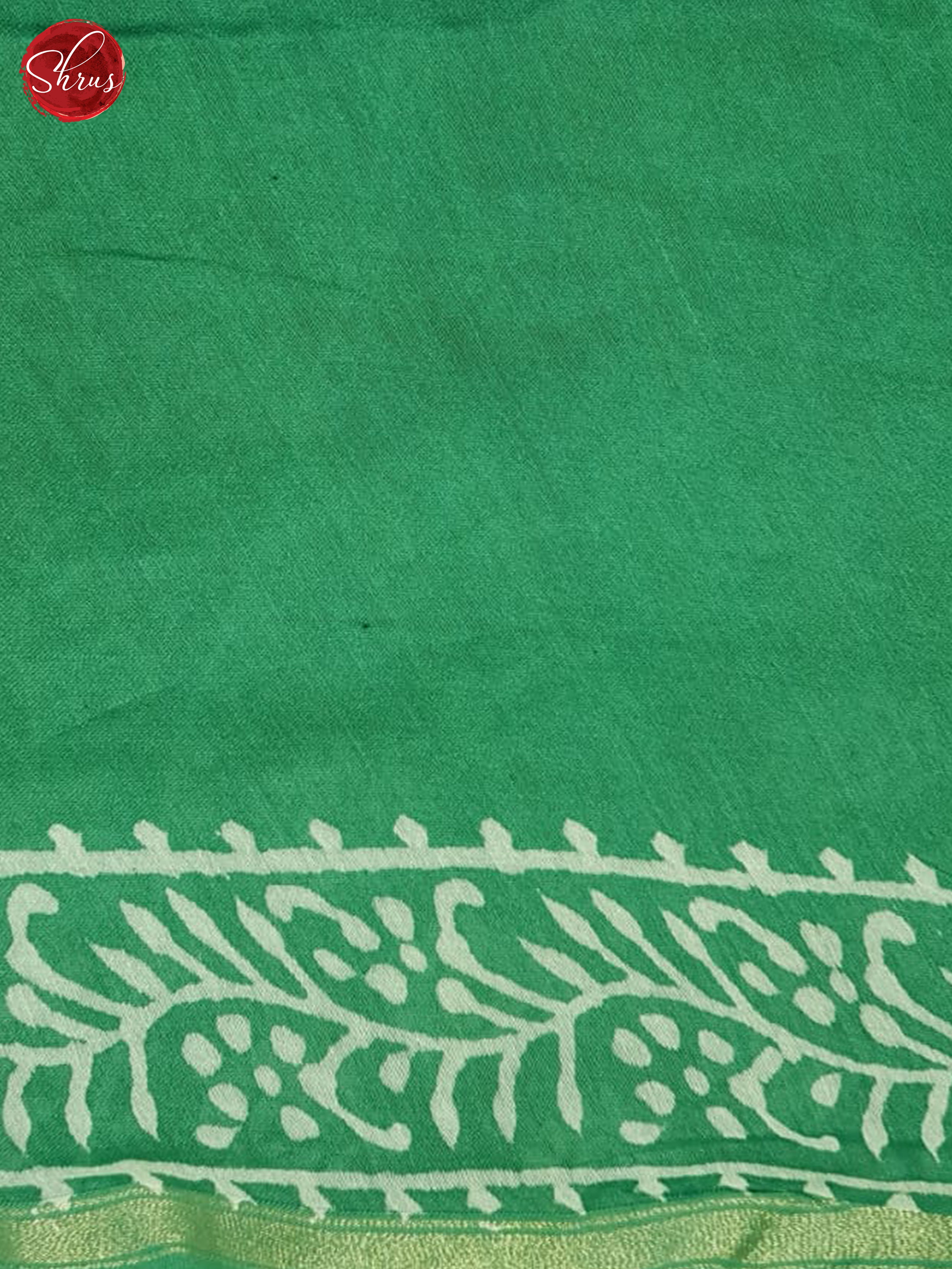 Green(Single Tone)- Maheshwari Silk Cotton Saree - Shop on ShrusEternity.com