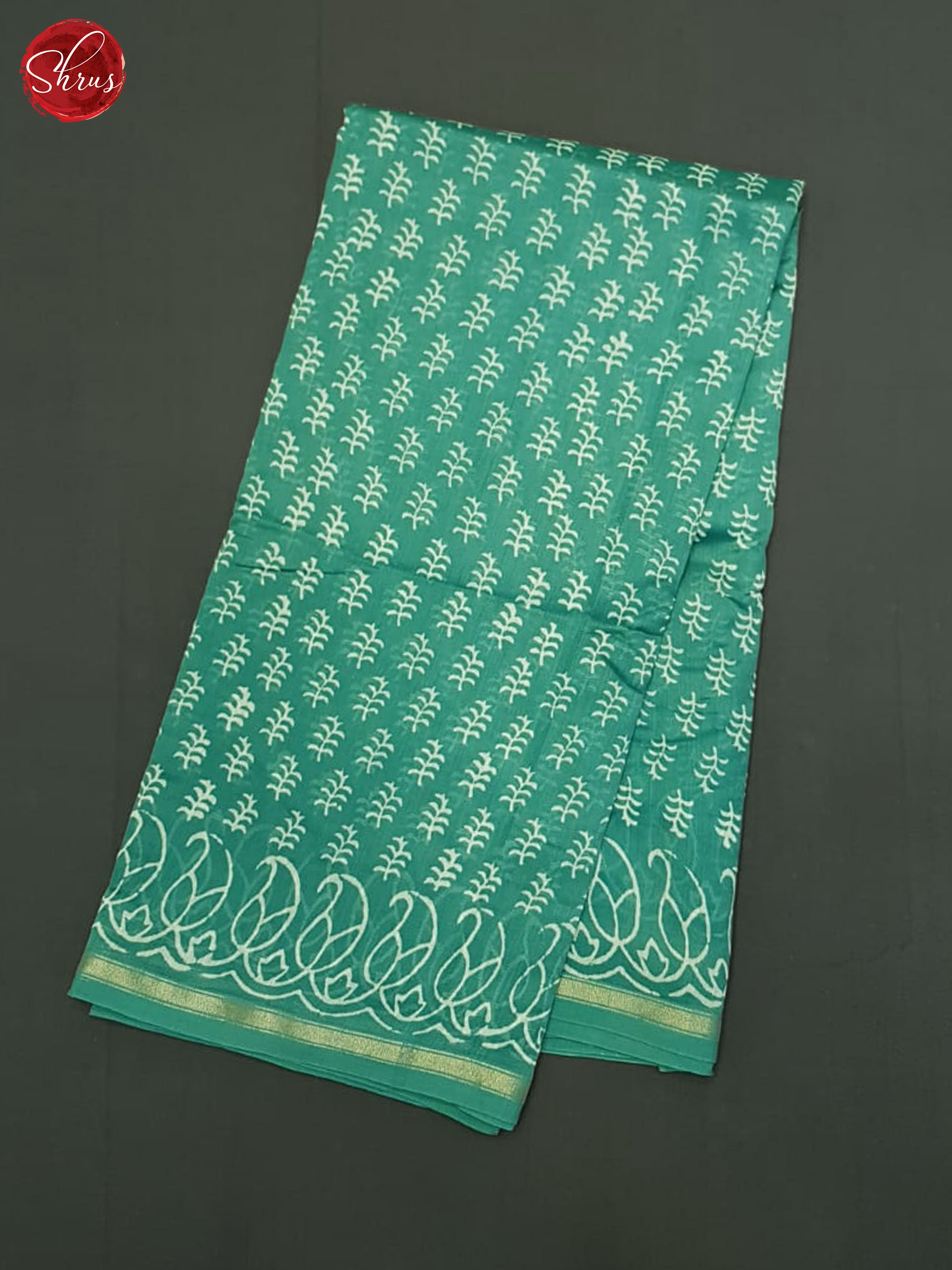 Green(Single Tone) - Maheshwari Silk Cotton Saree - Shop on ShrusEternity.com