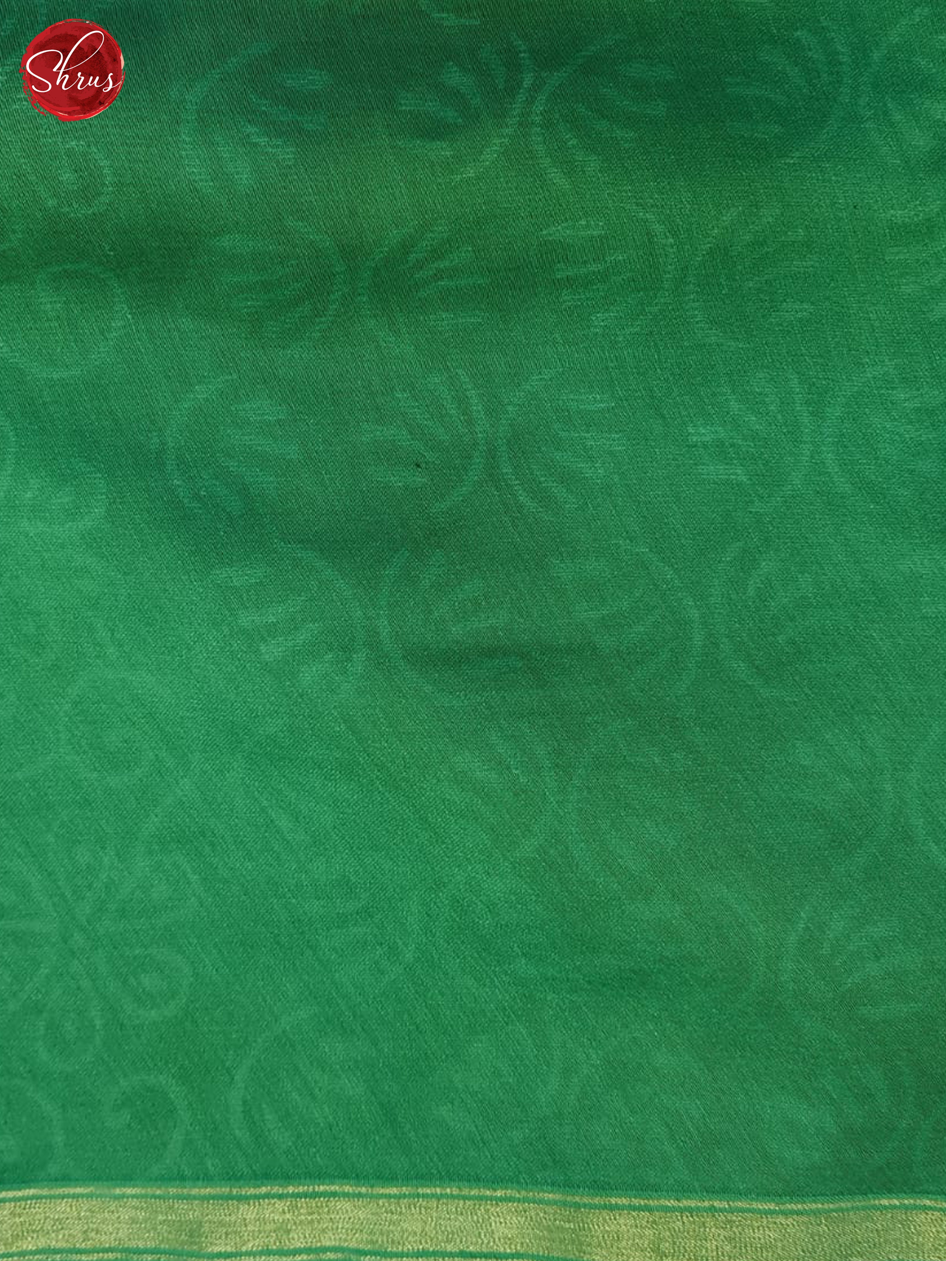 Green(Single Tone)- Maheshwari Silk Cotton Saree - Shop on ShrusEternity.com