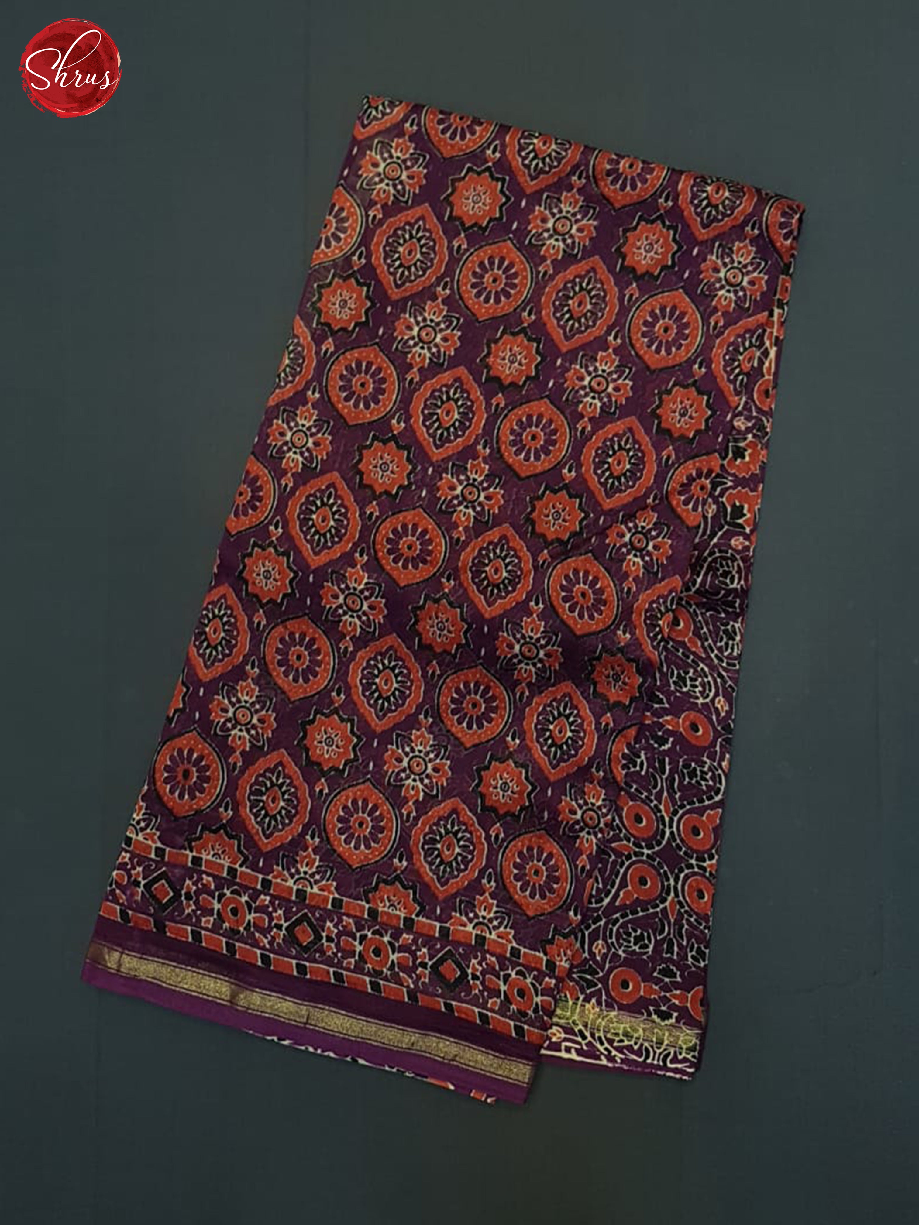Wine(single Tone)- Maheswari Silk Cotton Saree - Shop on ShrusEternity.com