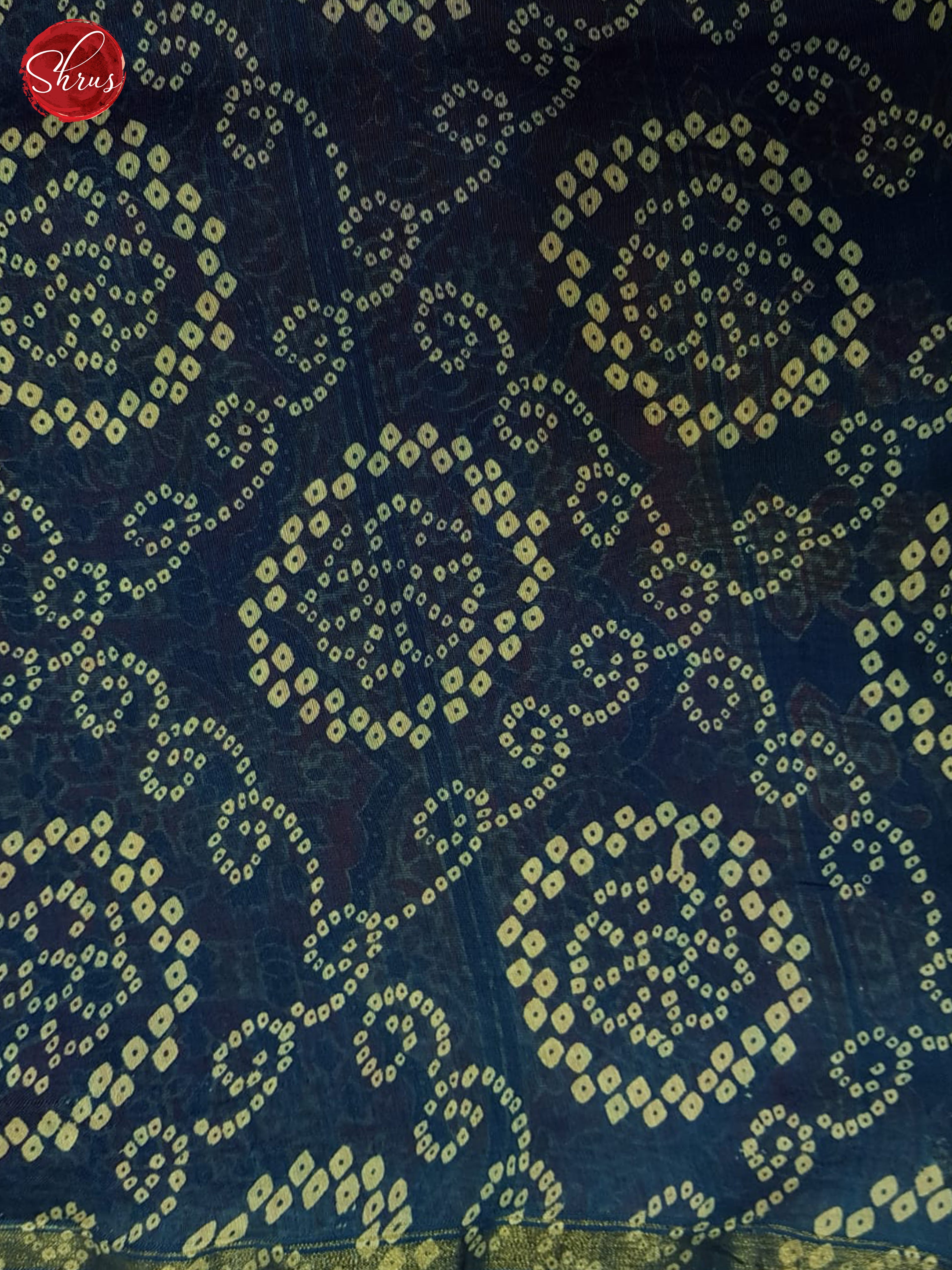 Honey And Blue- Maheshwari Silk Cotton saree - Shop on ShrusEternity.com