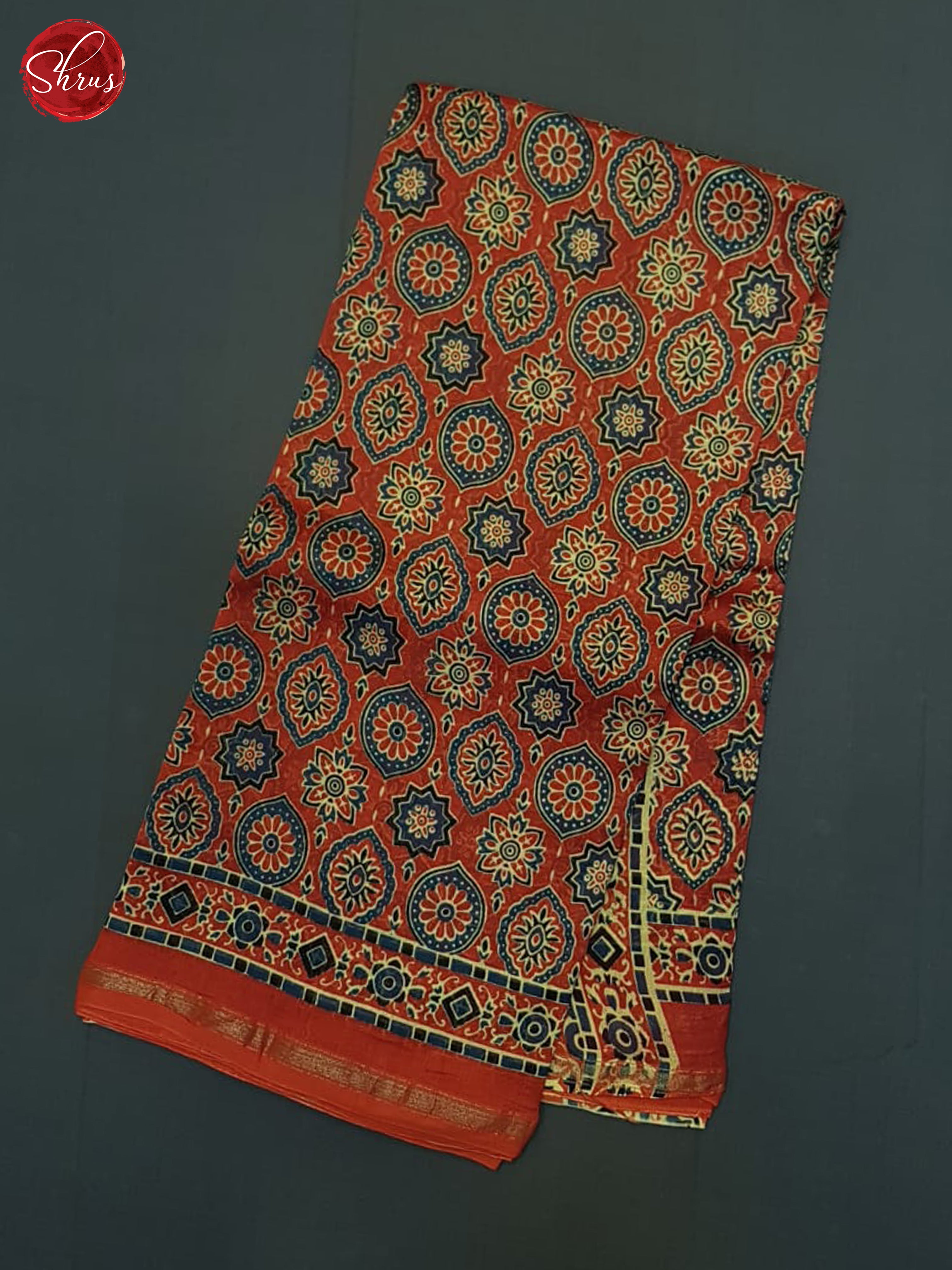 Red(Single Tone)- Maheshwari Silk Cotton saree - Shop on ShrusEternity.com