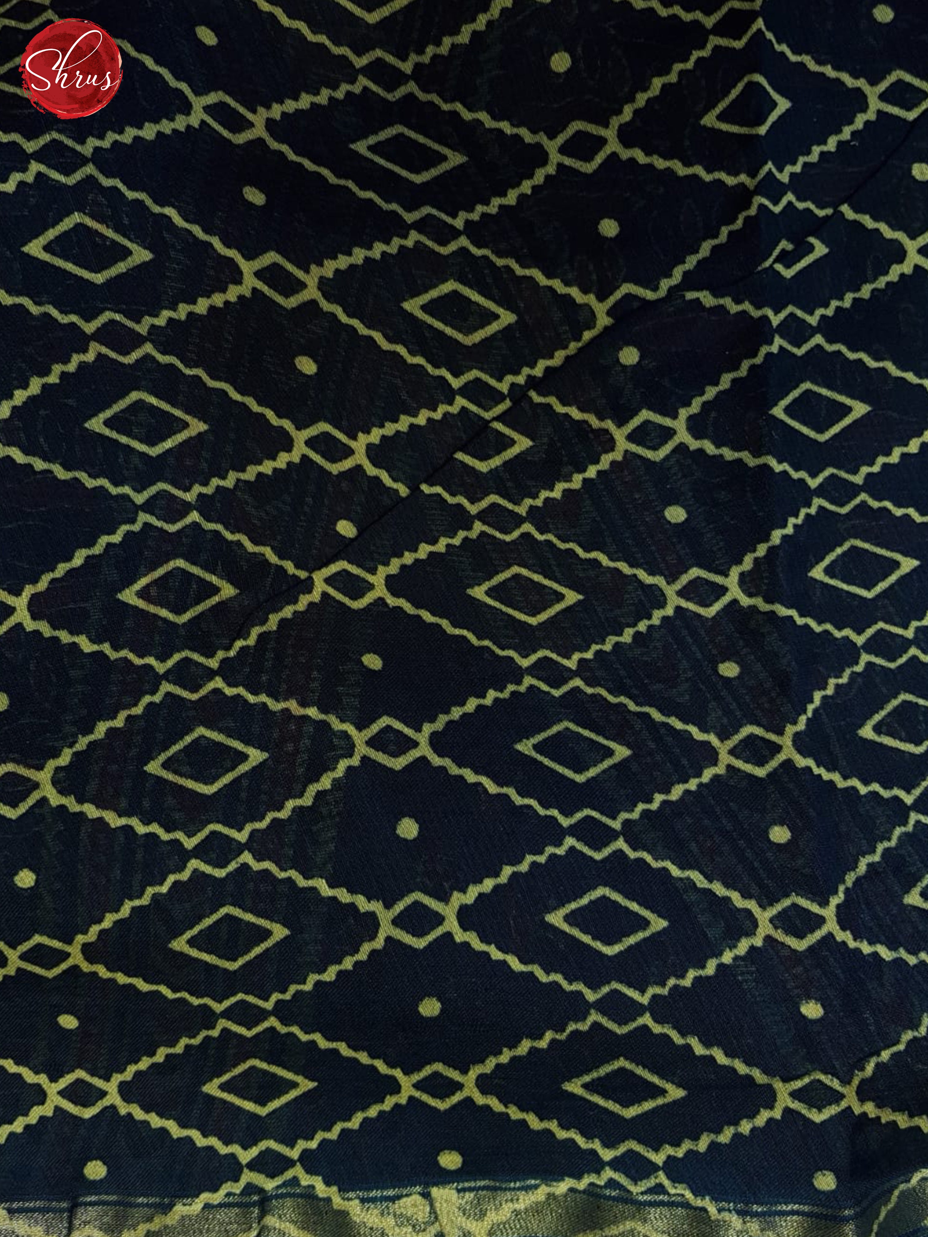 Blue(Single Tone)- Maheshwari Silk Cotton Saree - Shop on ShrusEternity.com