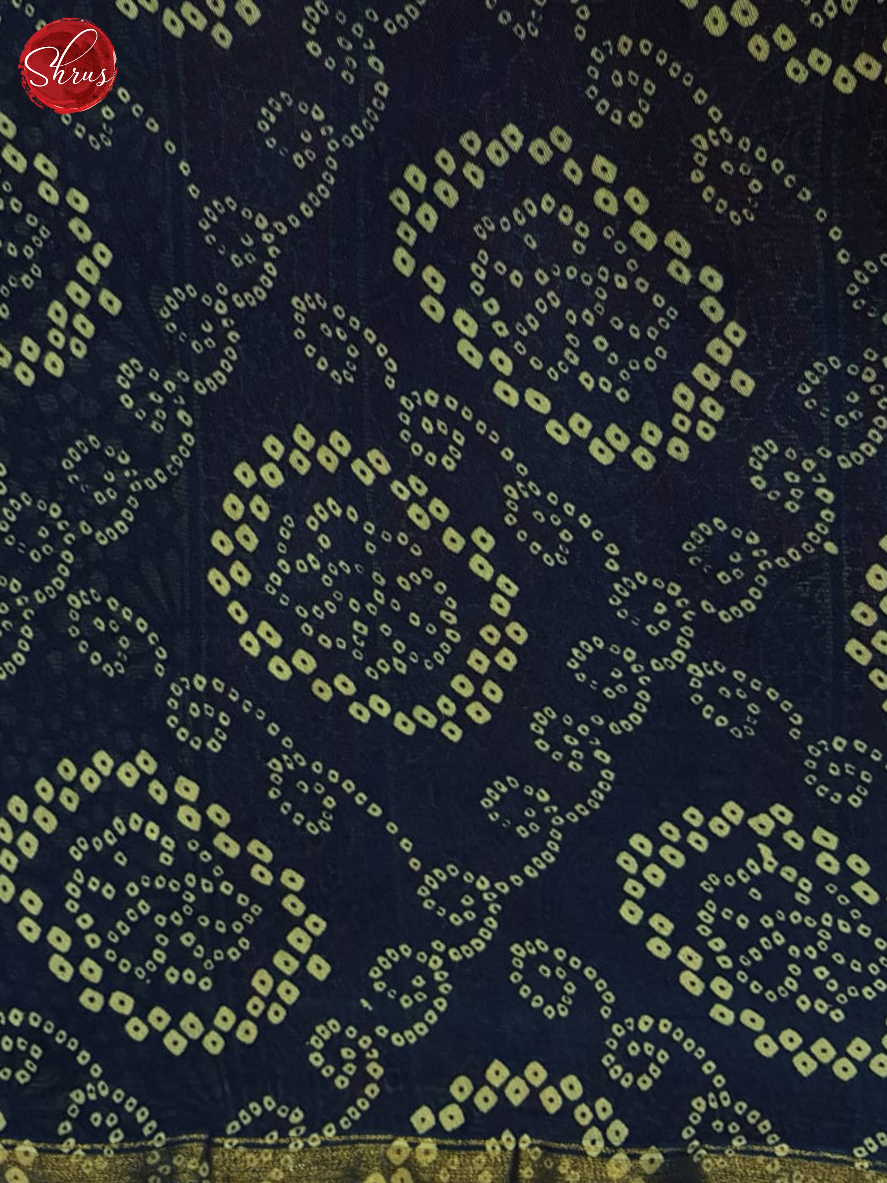 Blue And Red- Maheshwari Silk Cotton Saree - Shop on ShrusEternity.com