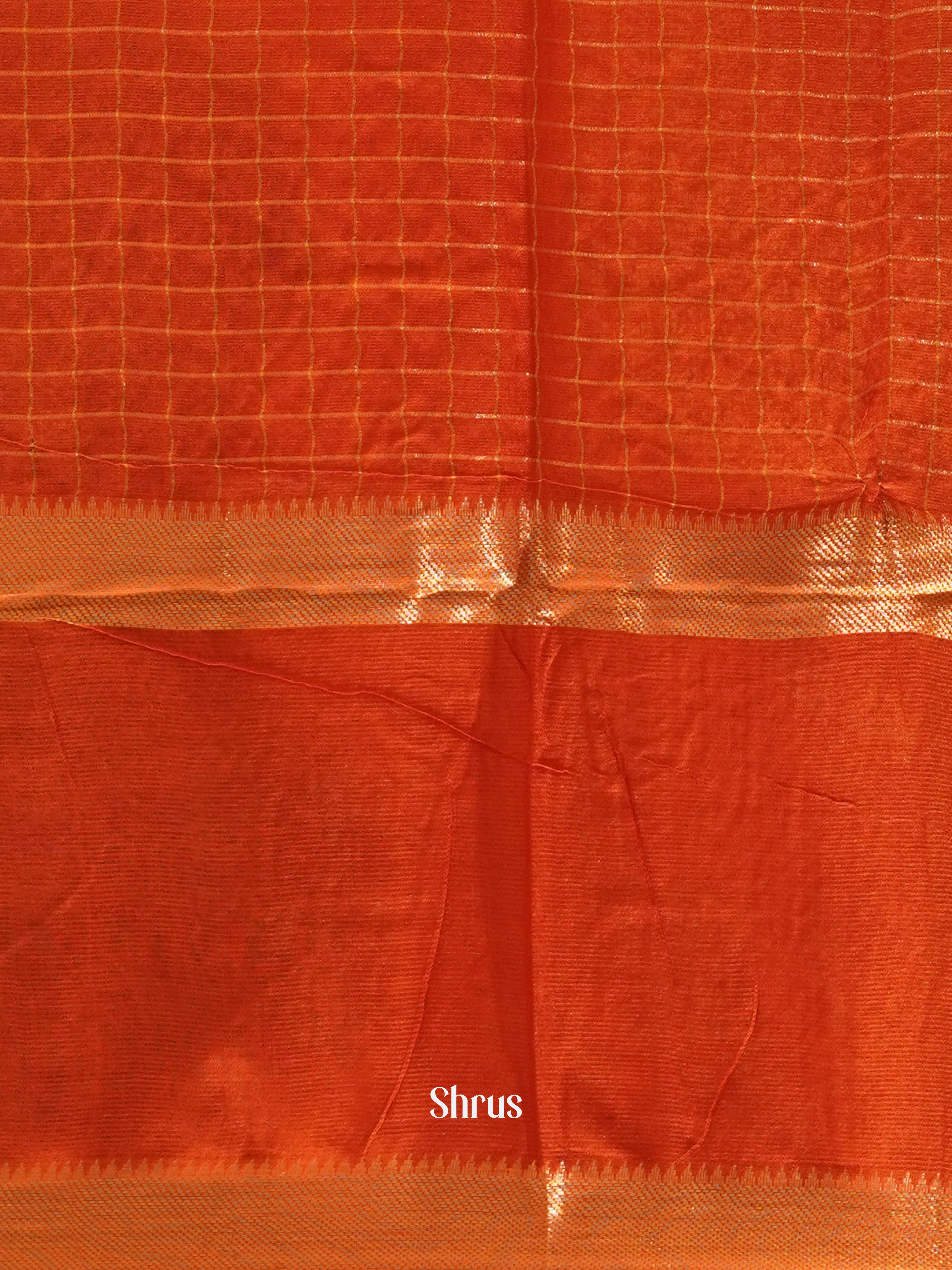 Brown & Red - Shibori Saree - Shop on ShrusEternity.com