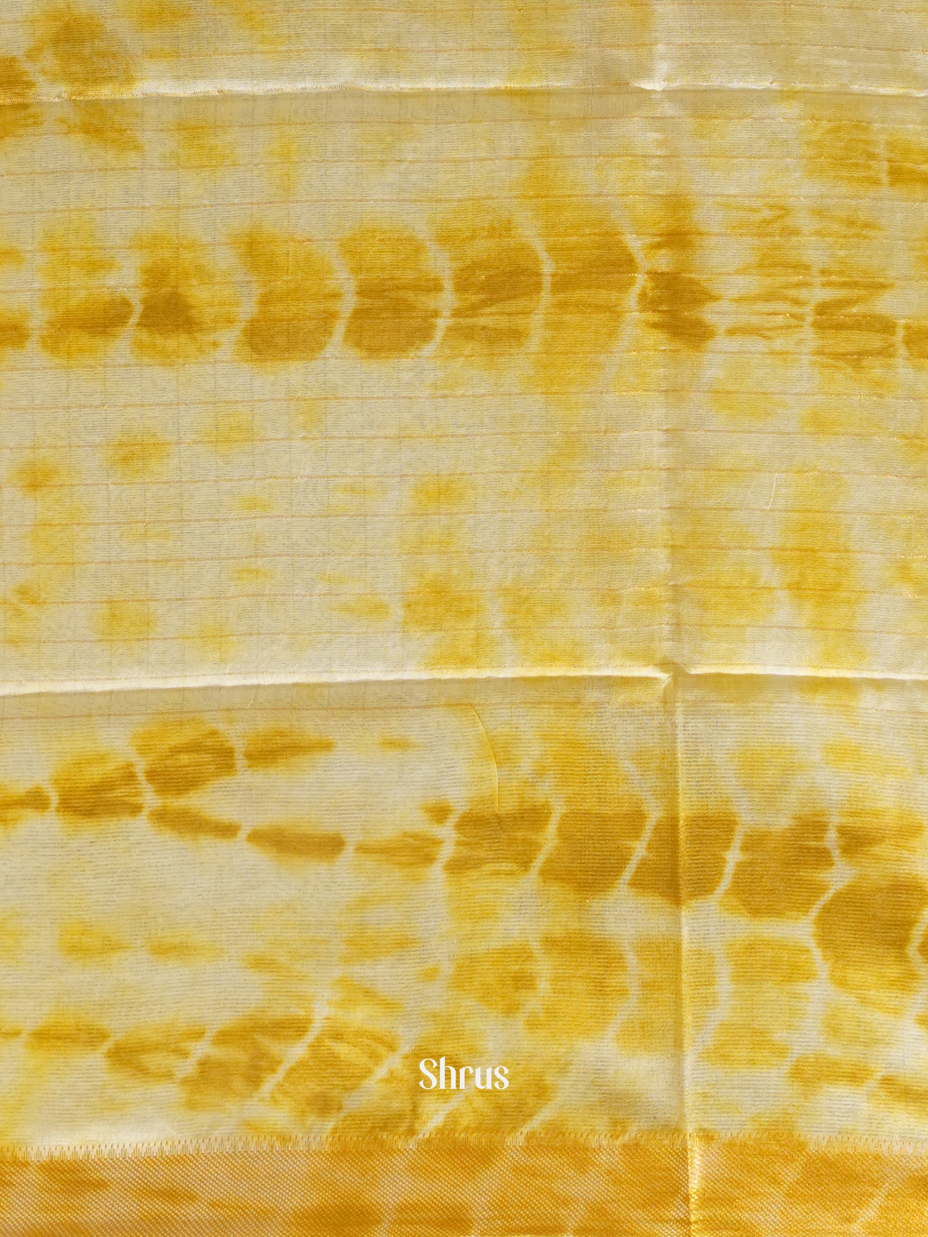 Fenugrek & Cream - Shibori Saree - Shop on ShrusEternity.com
