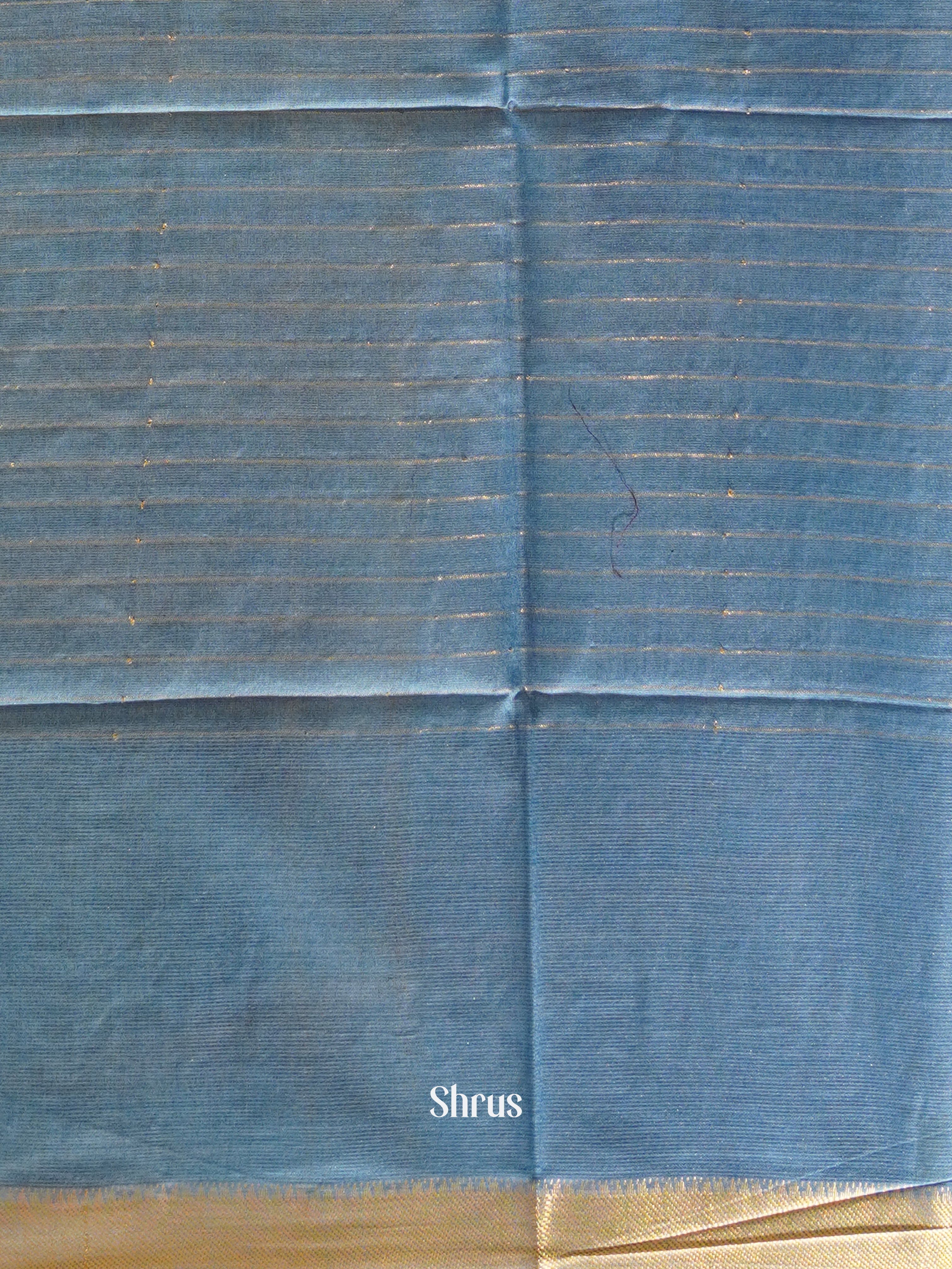 Dark Blue & Light Blue - Shibori Saree - Shop on ShrusEternity.com