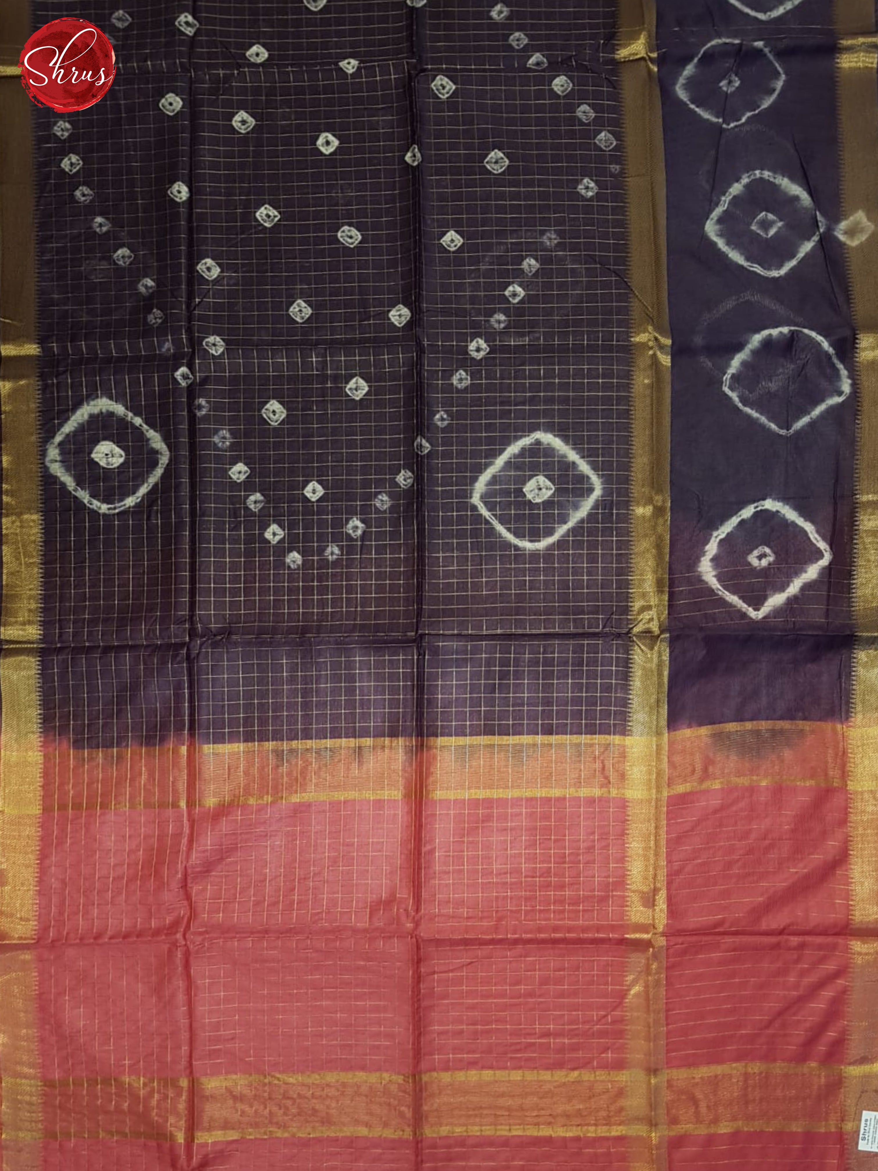 Purple And Pink- Shibori Saree - Shop on ShrusEternity.com