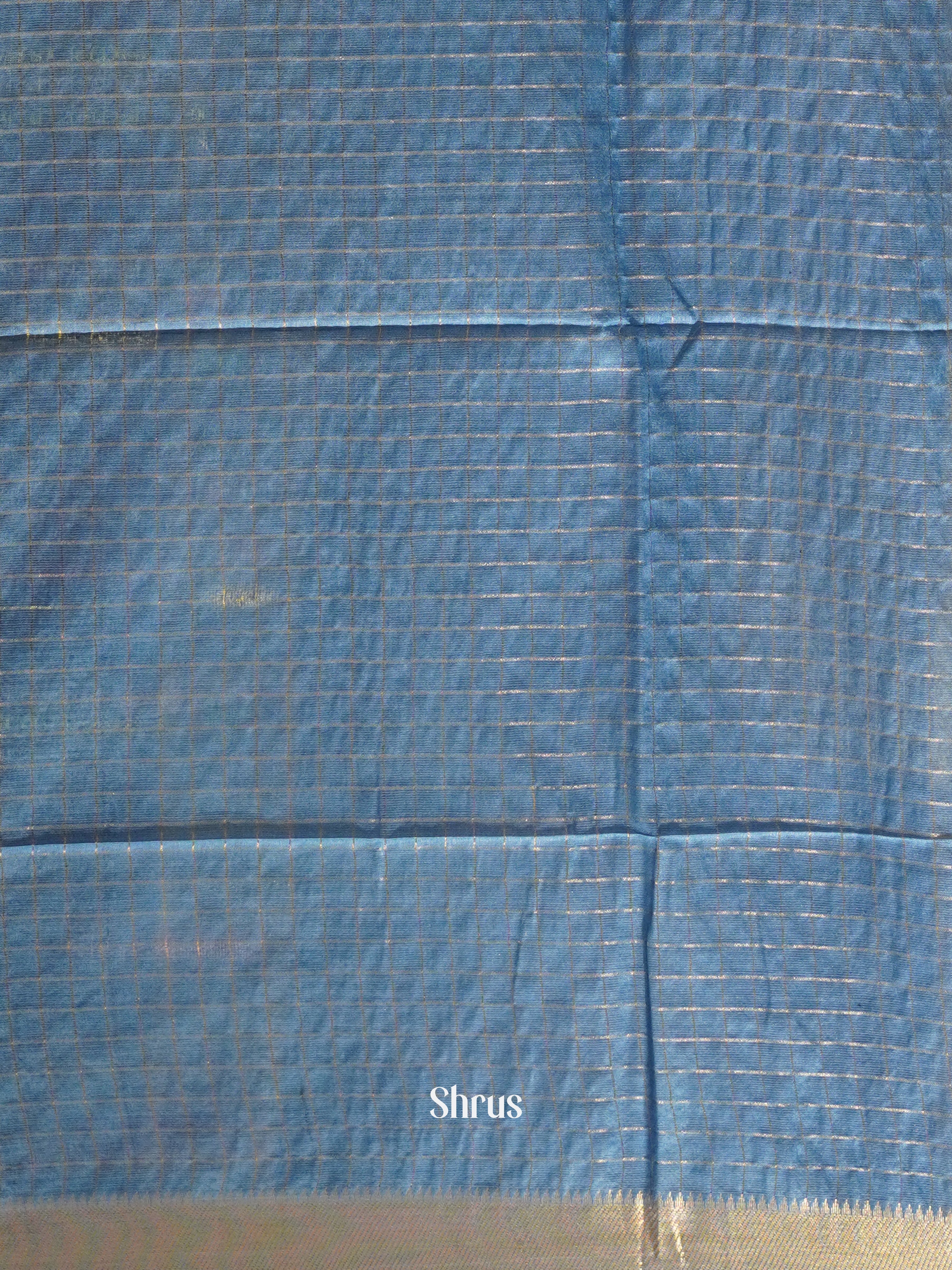 Dark Blue & Blue - Shibori Saree - Shop on ShrusEternity.com