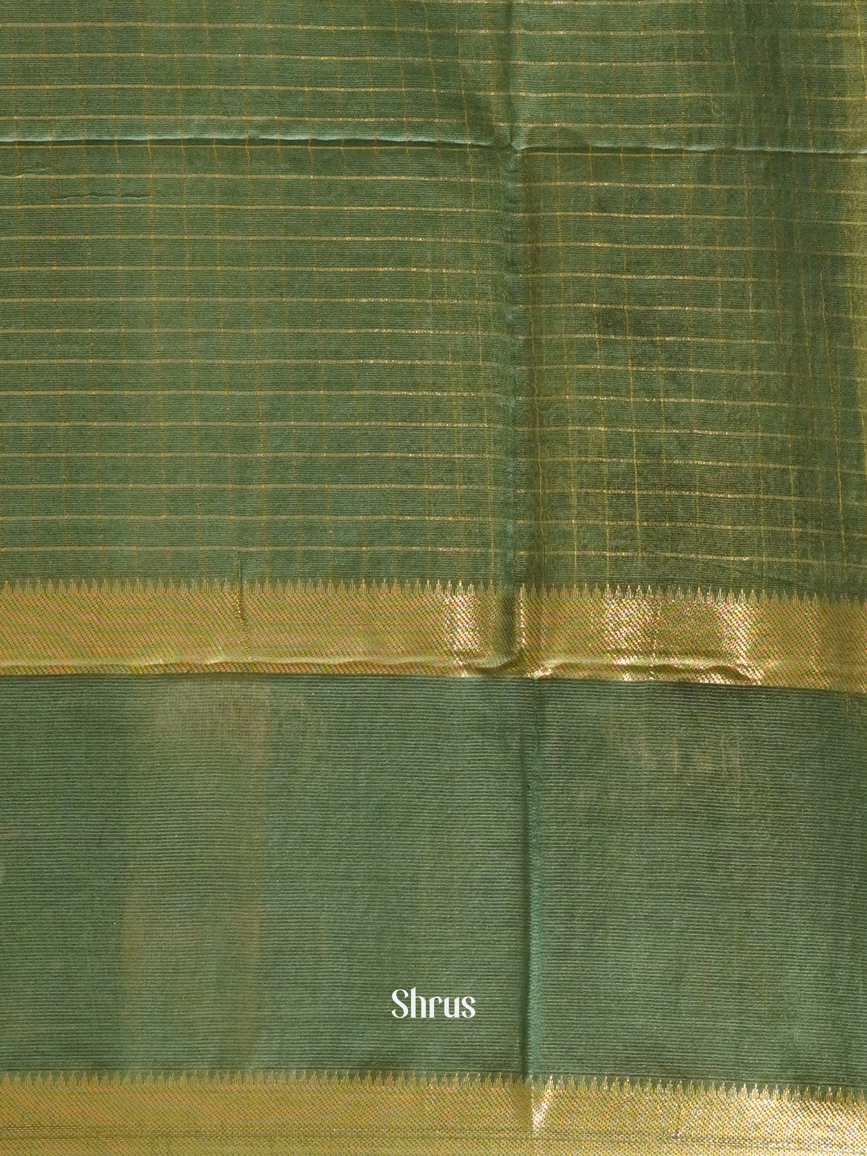 Green & Green Grey -Shibori Saree - Shop on ShrusEternity.com