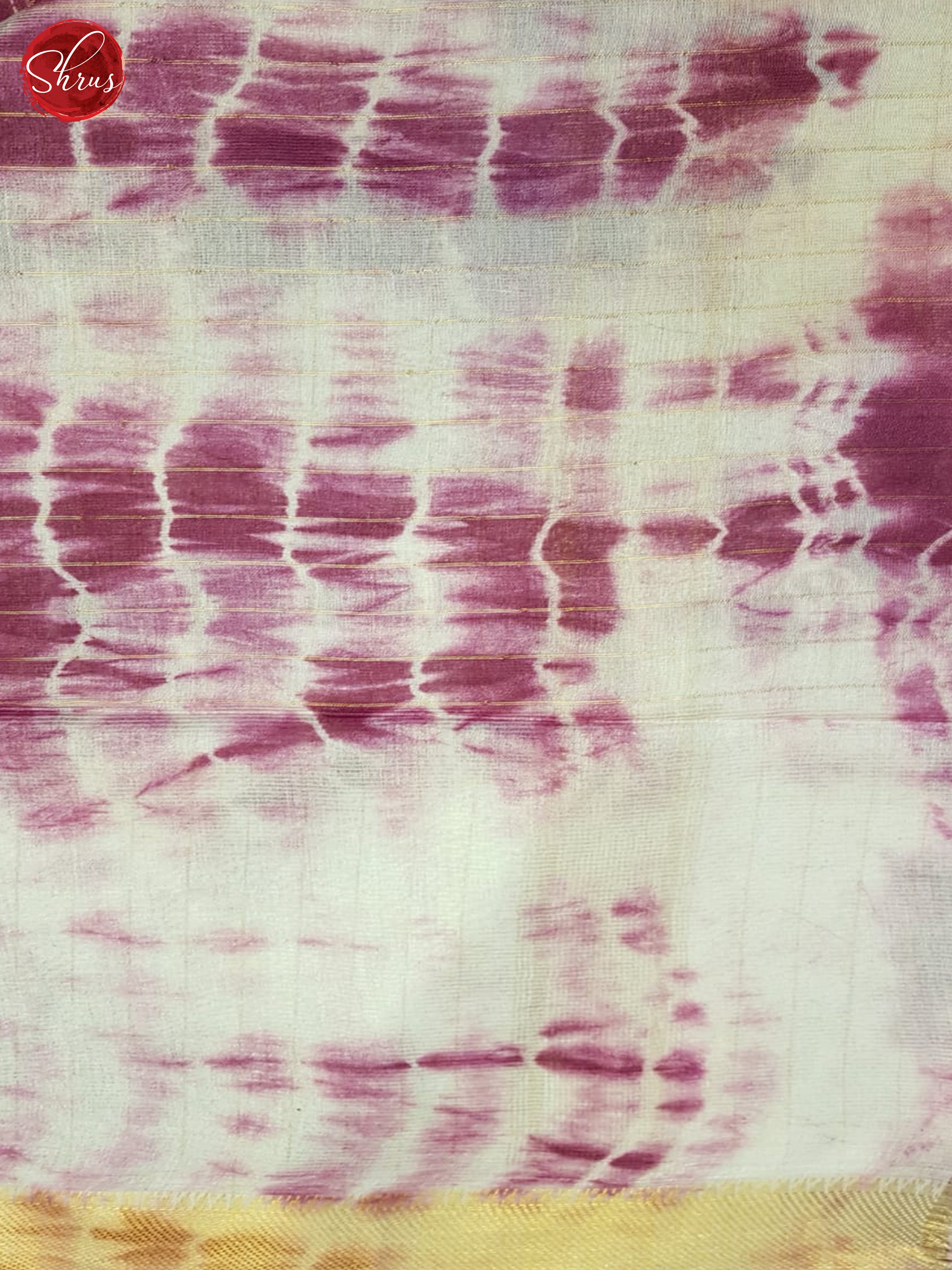Wine & Cream - Shibori Saree - Shop on ShrusEternity.com