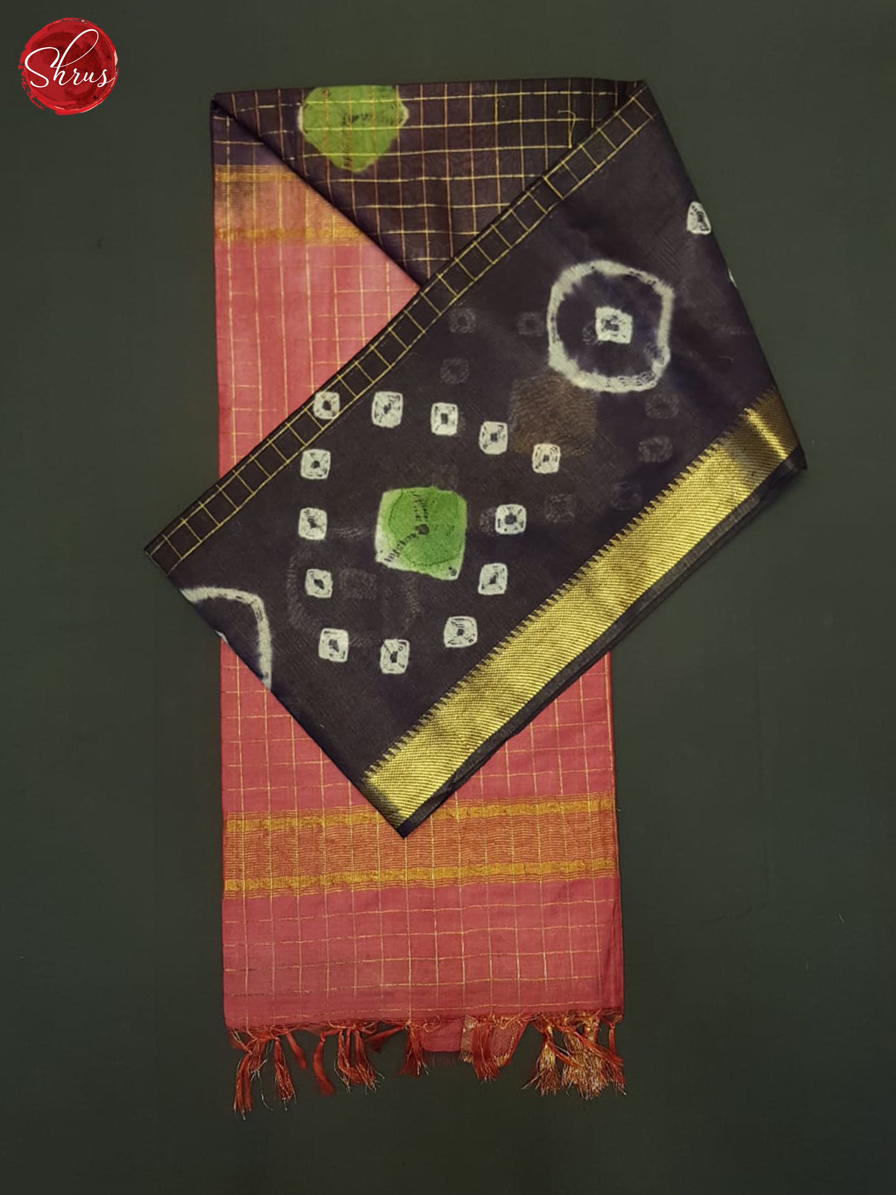 Purple And Pink - Shibori Saree - Shop on ShrusEternity.com