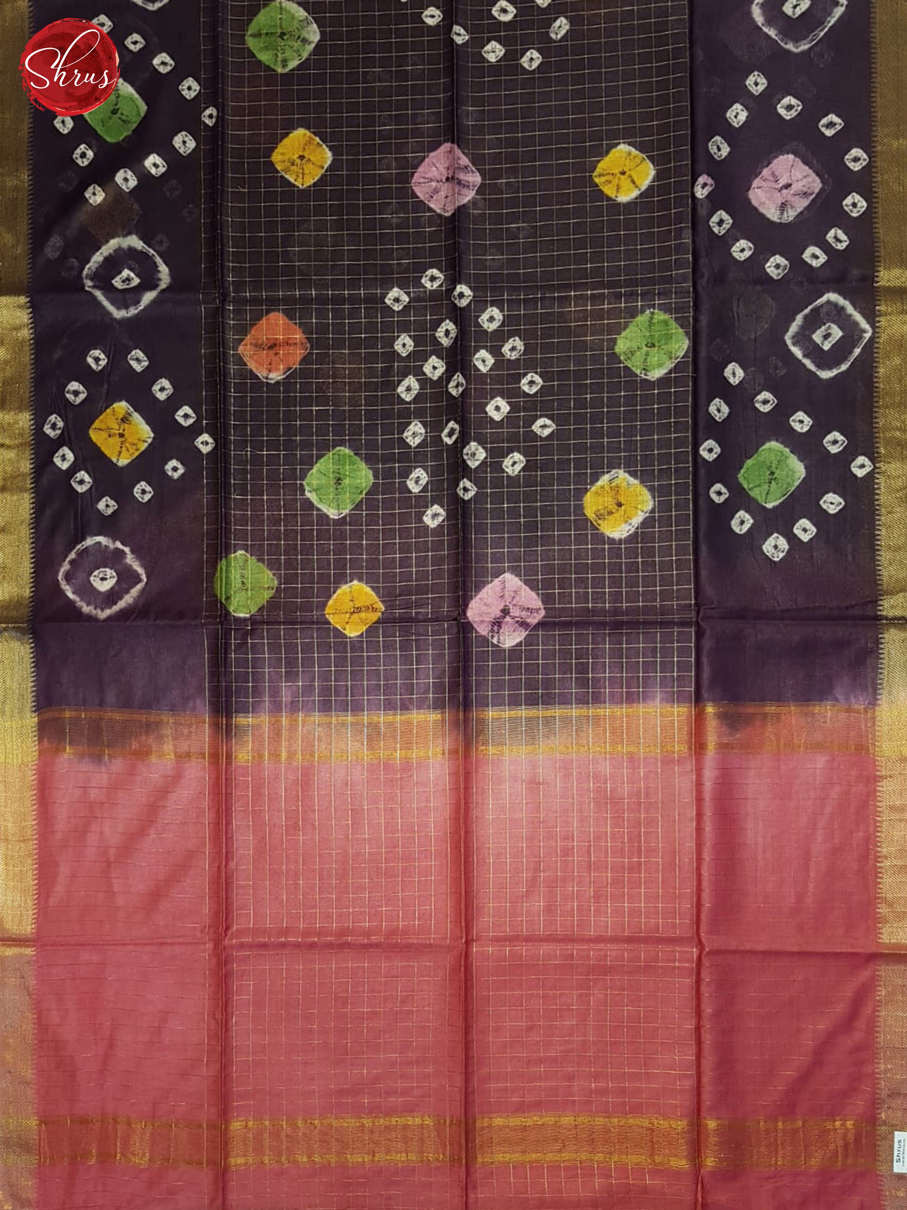 Purple And Pink - Shibori Saree - Shop on ShrusEternity.com