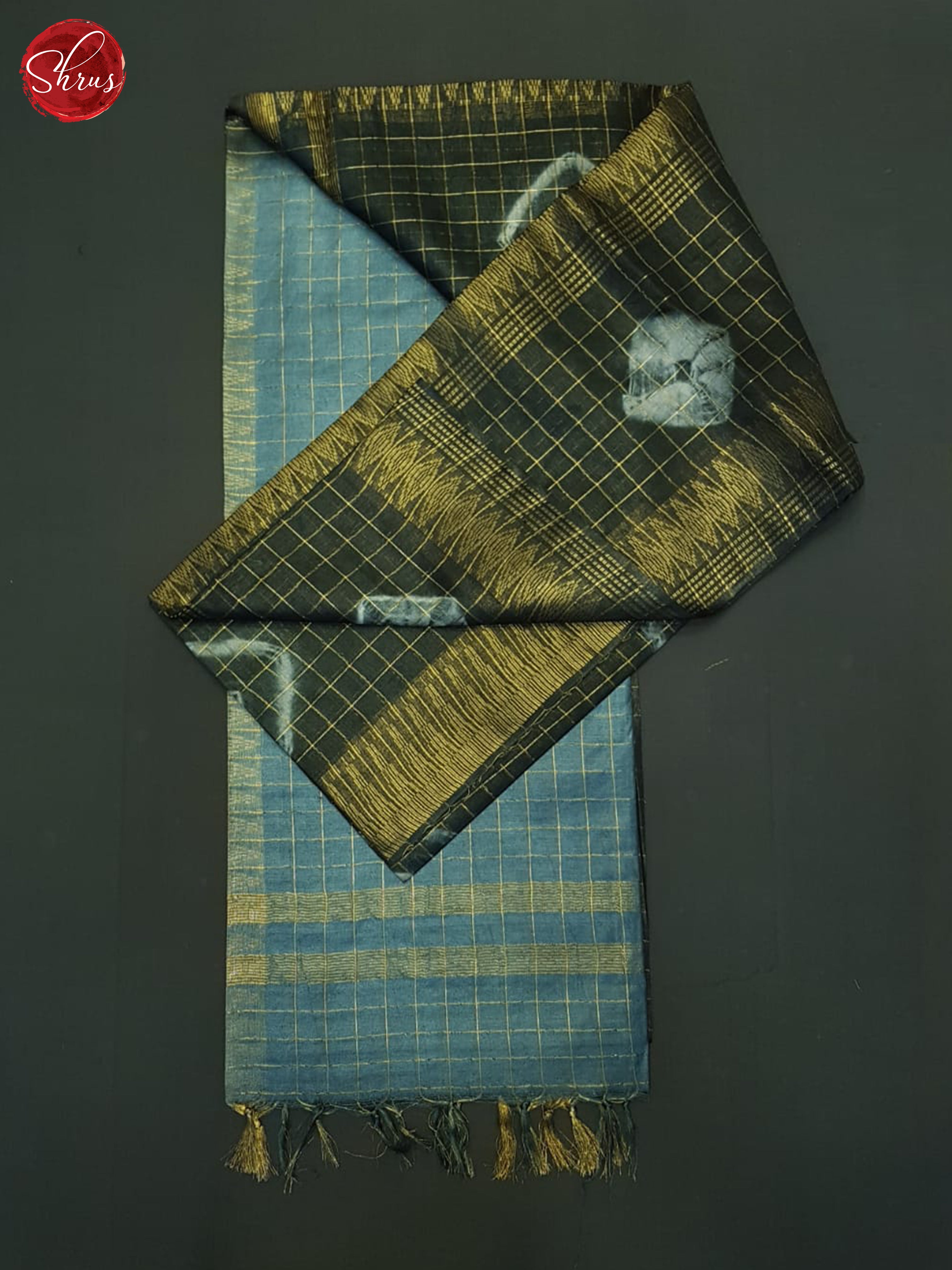 Black And Grey- Shibori Saree - Shop on ShrusEternity.com