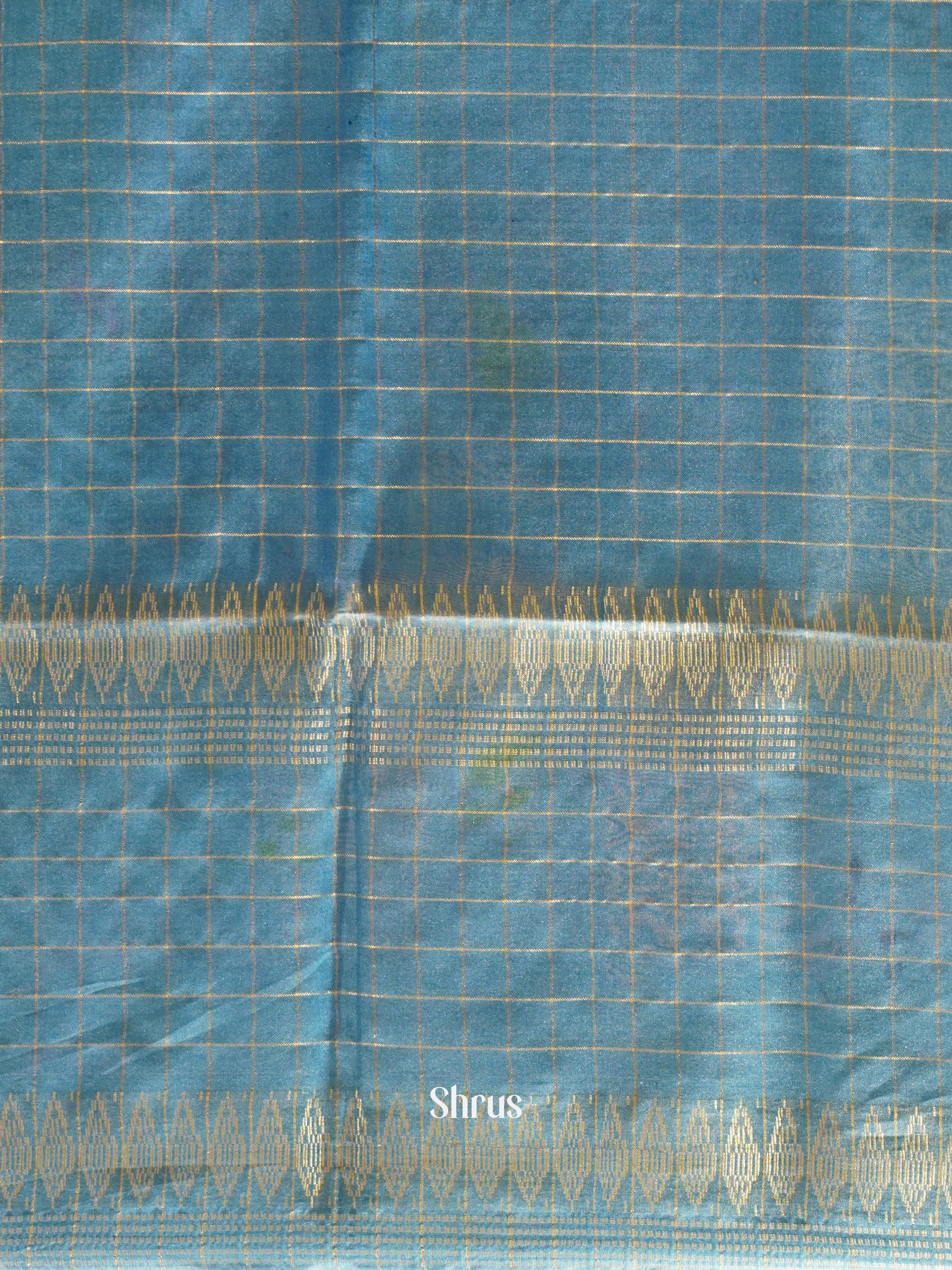 Dark Blue & Blue - Shibori Saree - Shop on ShrusEternity.com