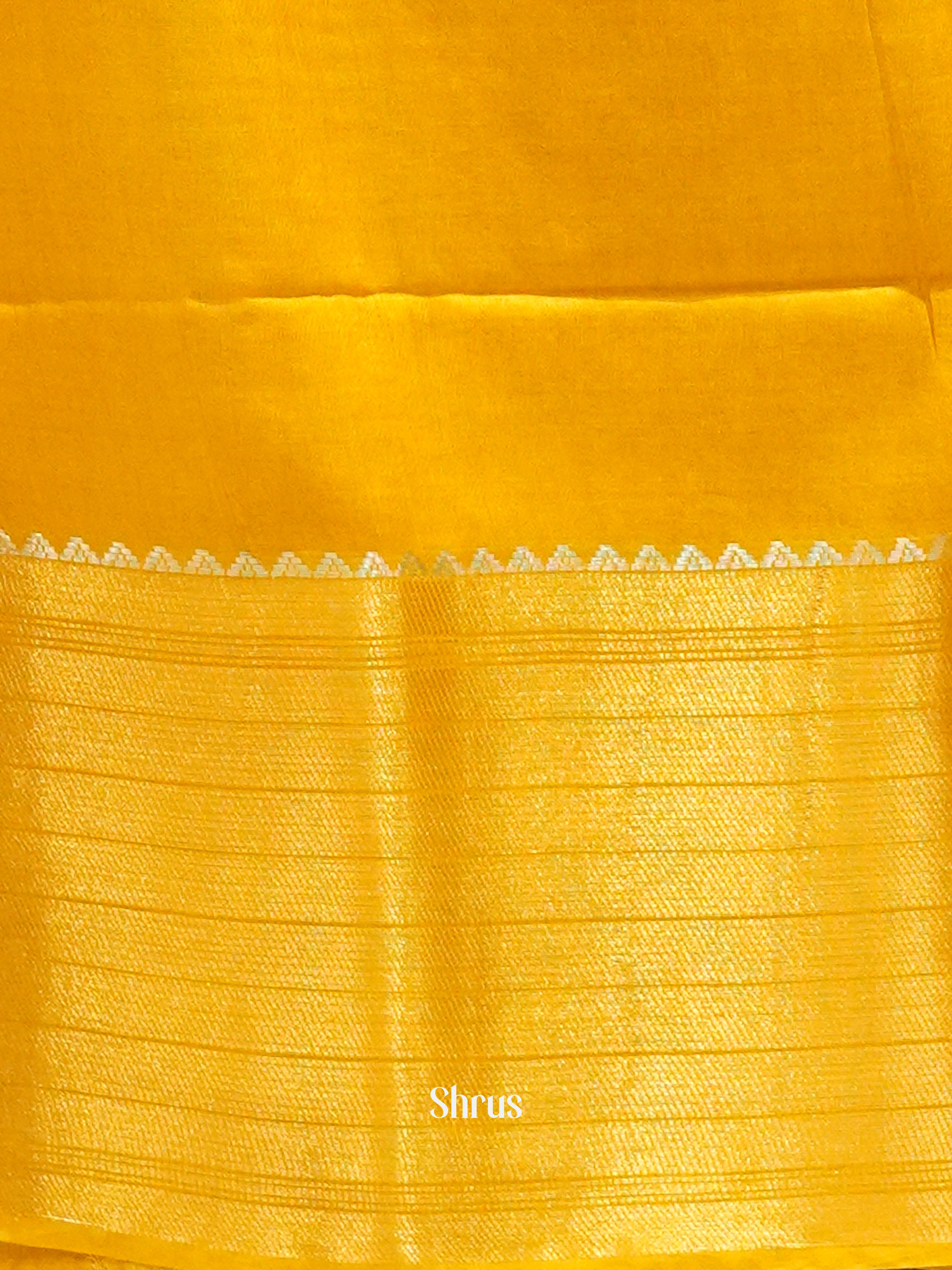 Maroon And Mustard- Shibori Saree - Shop on ShrusEternity.com