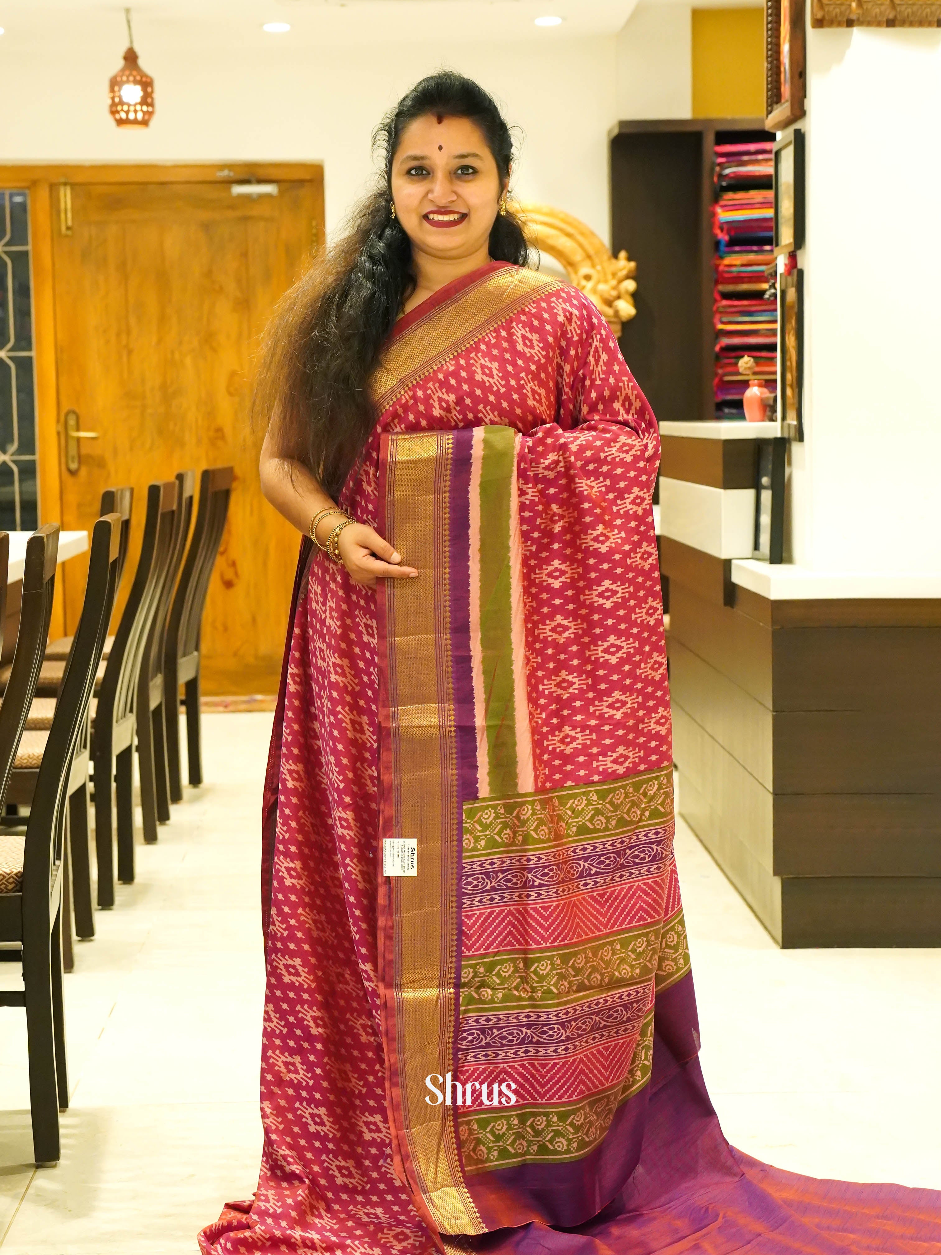 CDS08001 - Semi Patola Saree - Shop on ShrusEternity.com