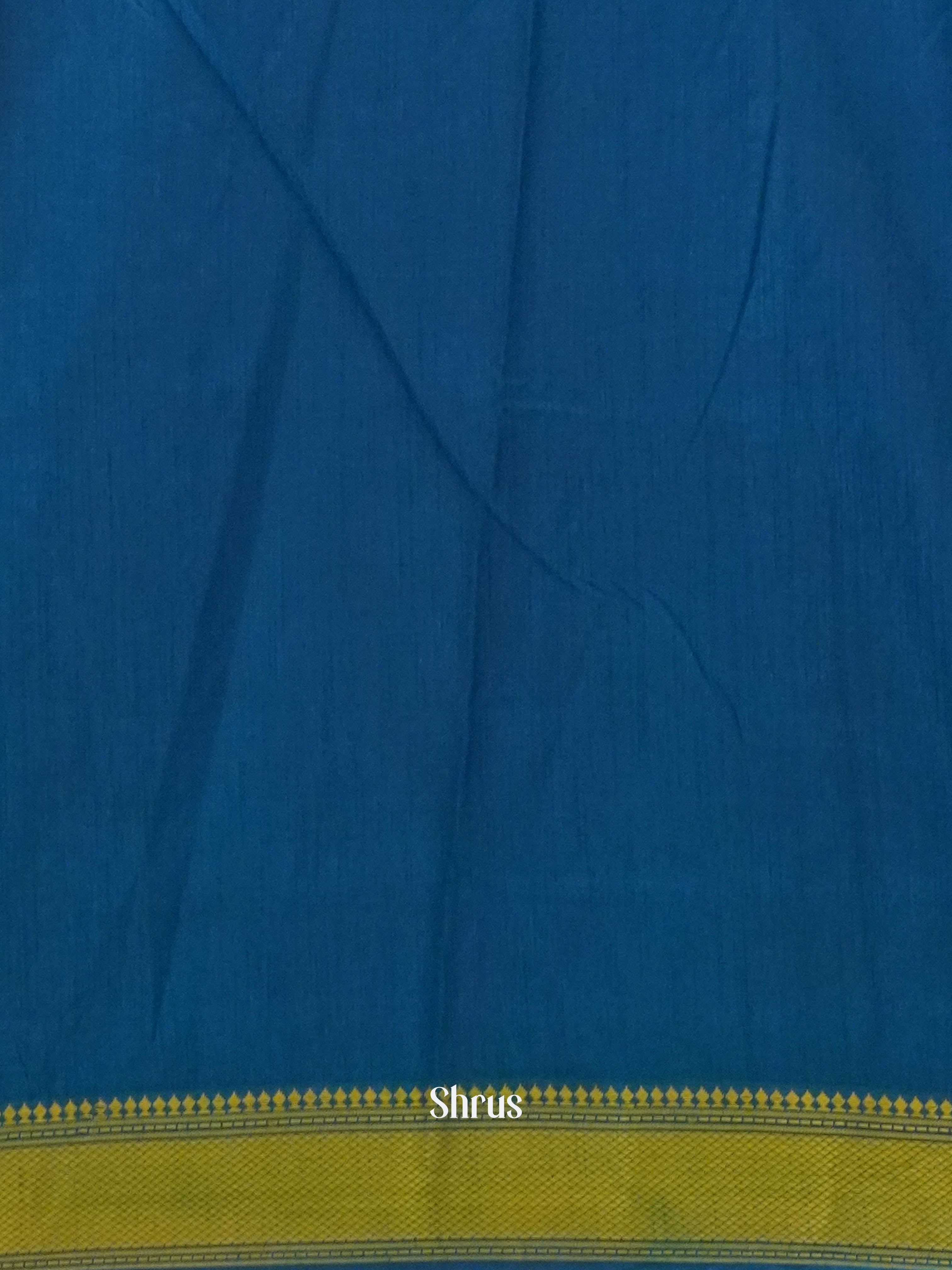 Blue & Purple - Semi Patola Saree - Shop on ShrusEternity.com