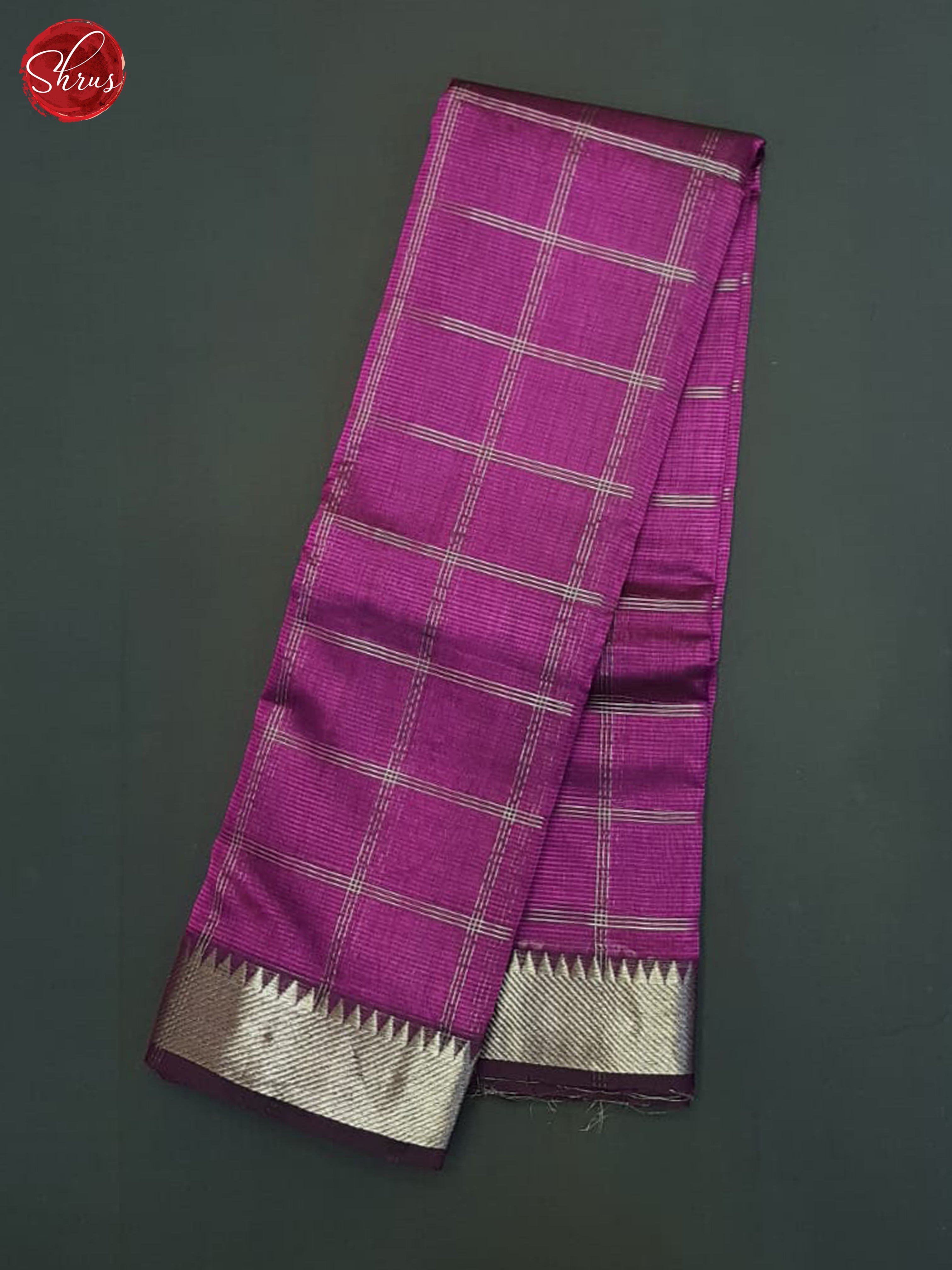 Majenta Pink(Single Tone)- Mangalagiri Silk Cotton Saree - Shop on ShrusEternity.com