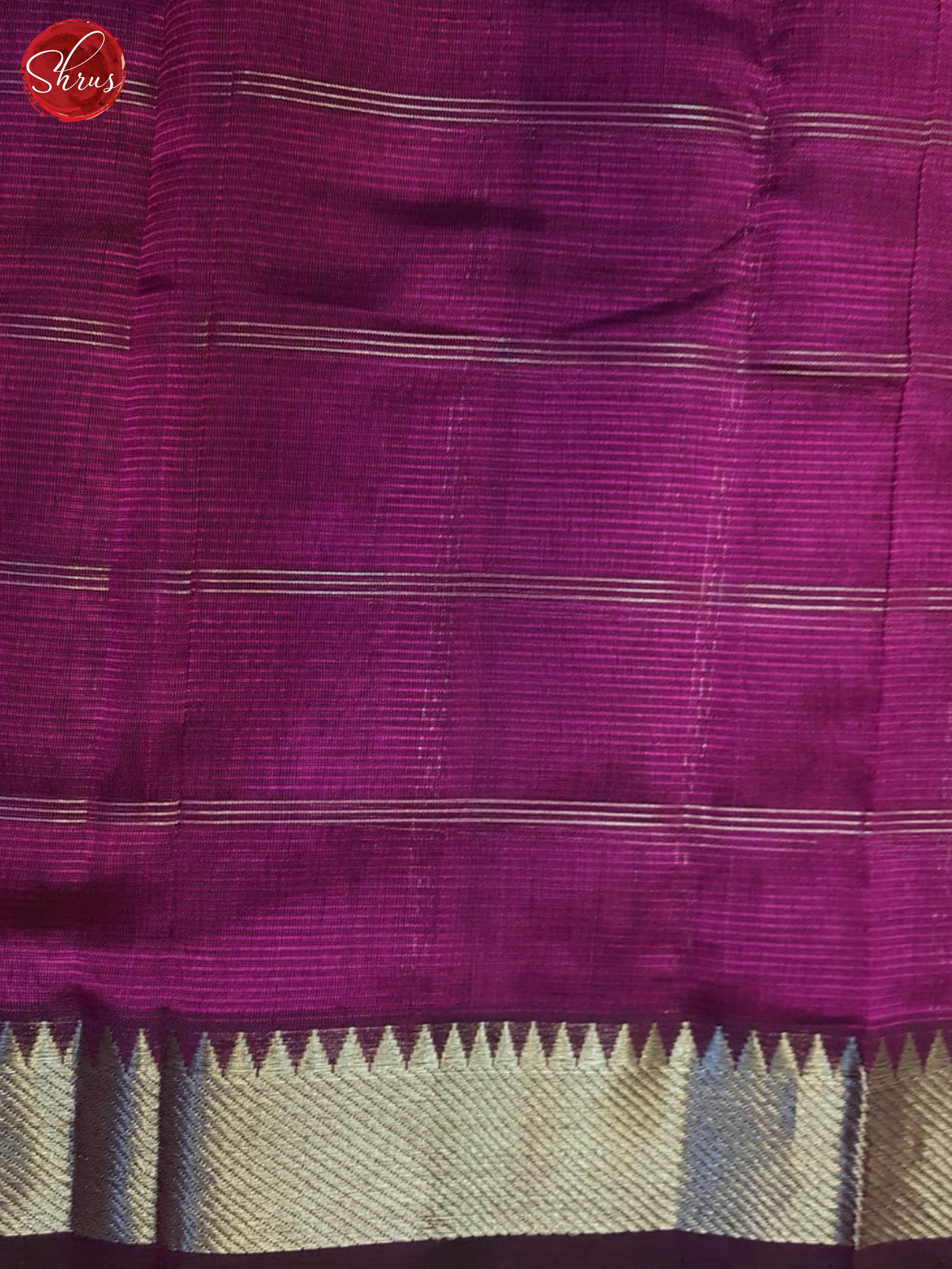 Majenta Pink(Single Tone)- Mangalagiri Silk Cotton Saree - Shop on ShrusEternity.com