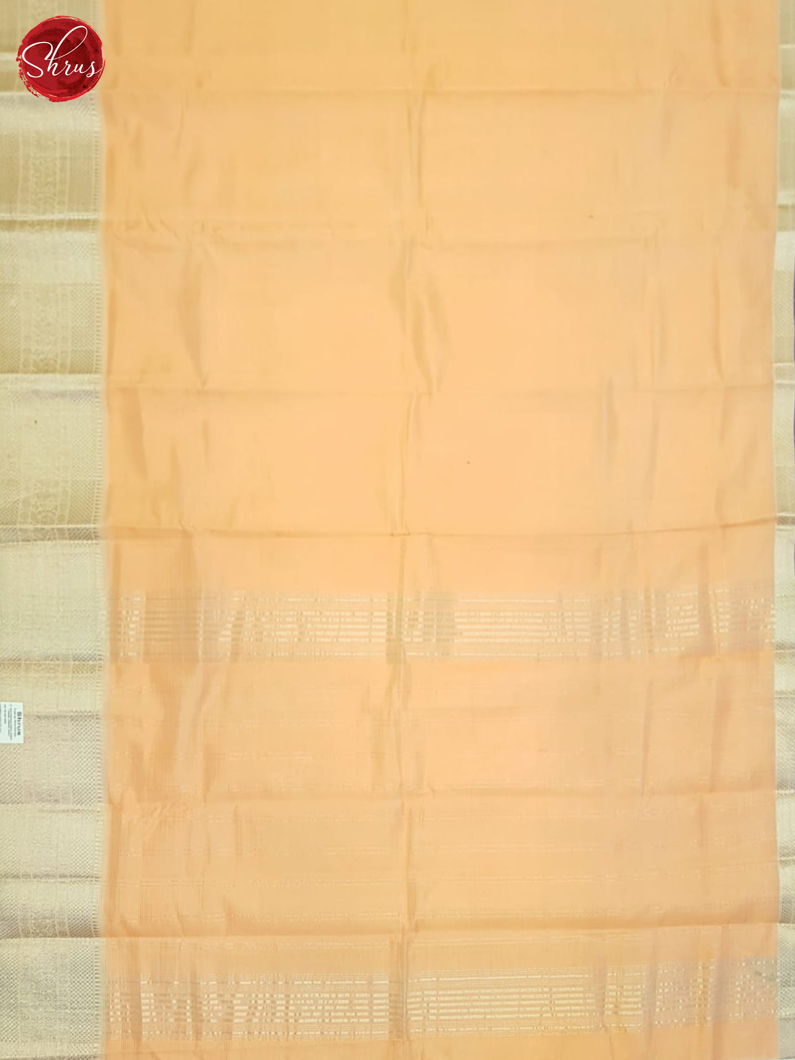Peach & Purple - Mangalagiri silk Cotton Saree -2
