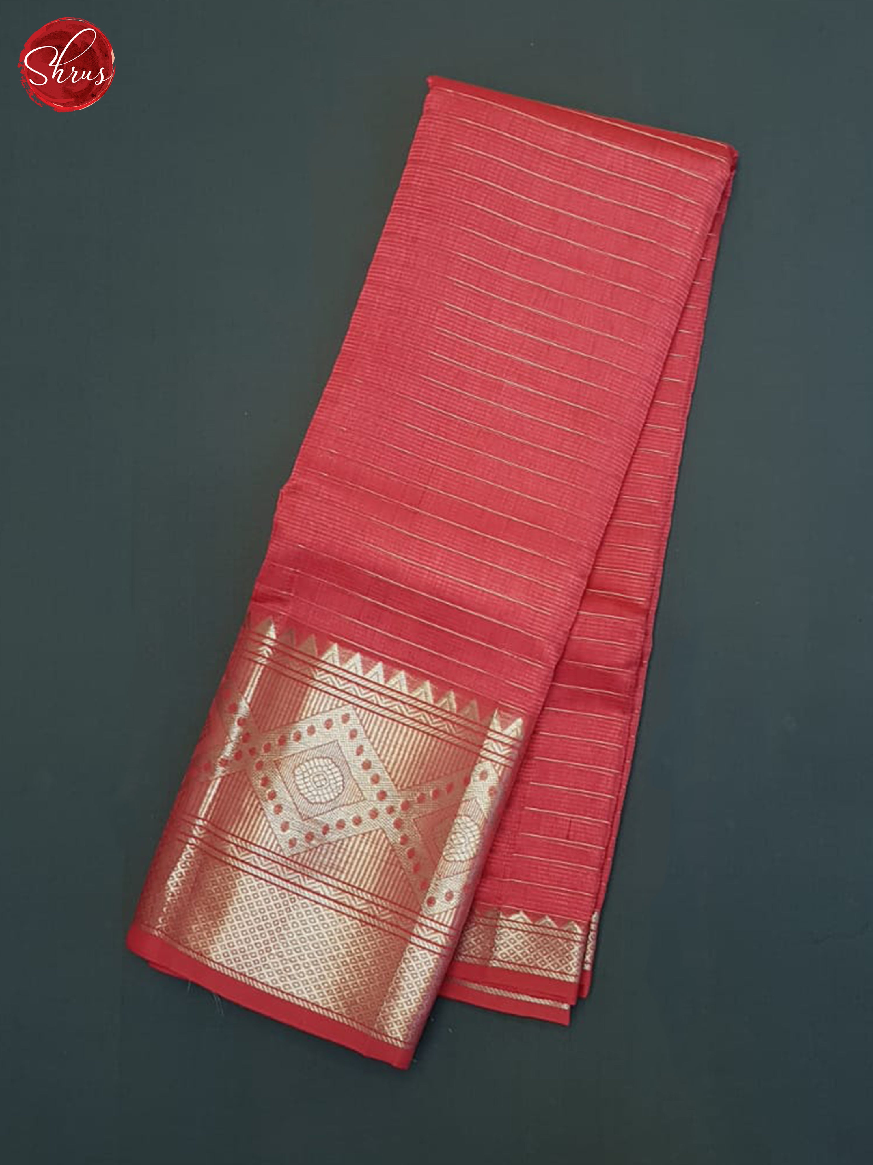 Pink(Single Tone)- Mangalagiri Silk Cotton Saree - Shop on ShrusEternity.com