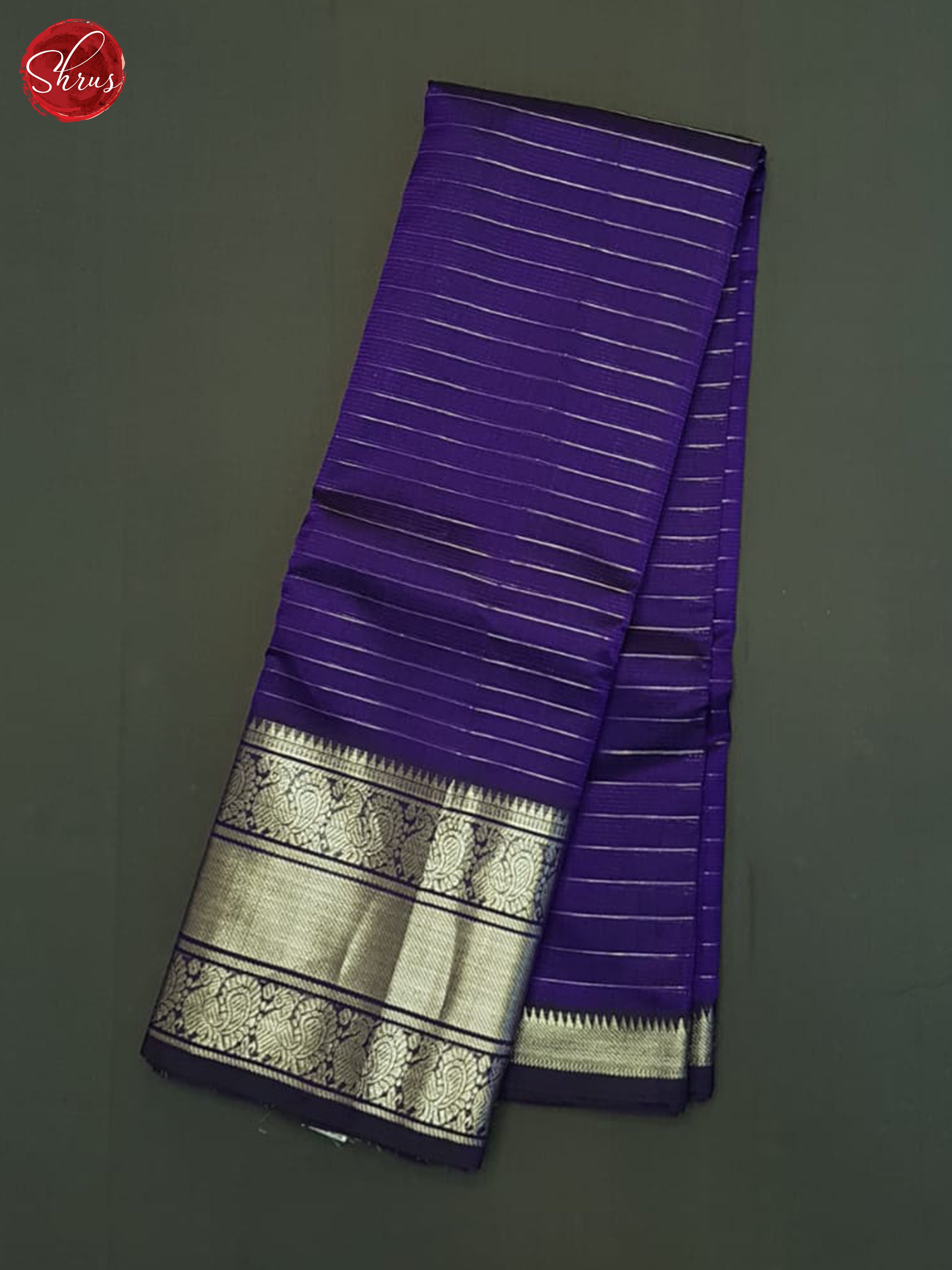 Violet(Single Tone)- Mangalagiri Silk Cotton Saree - Shop on ShrusEternity.com