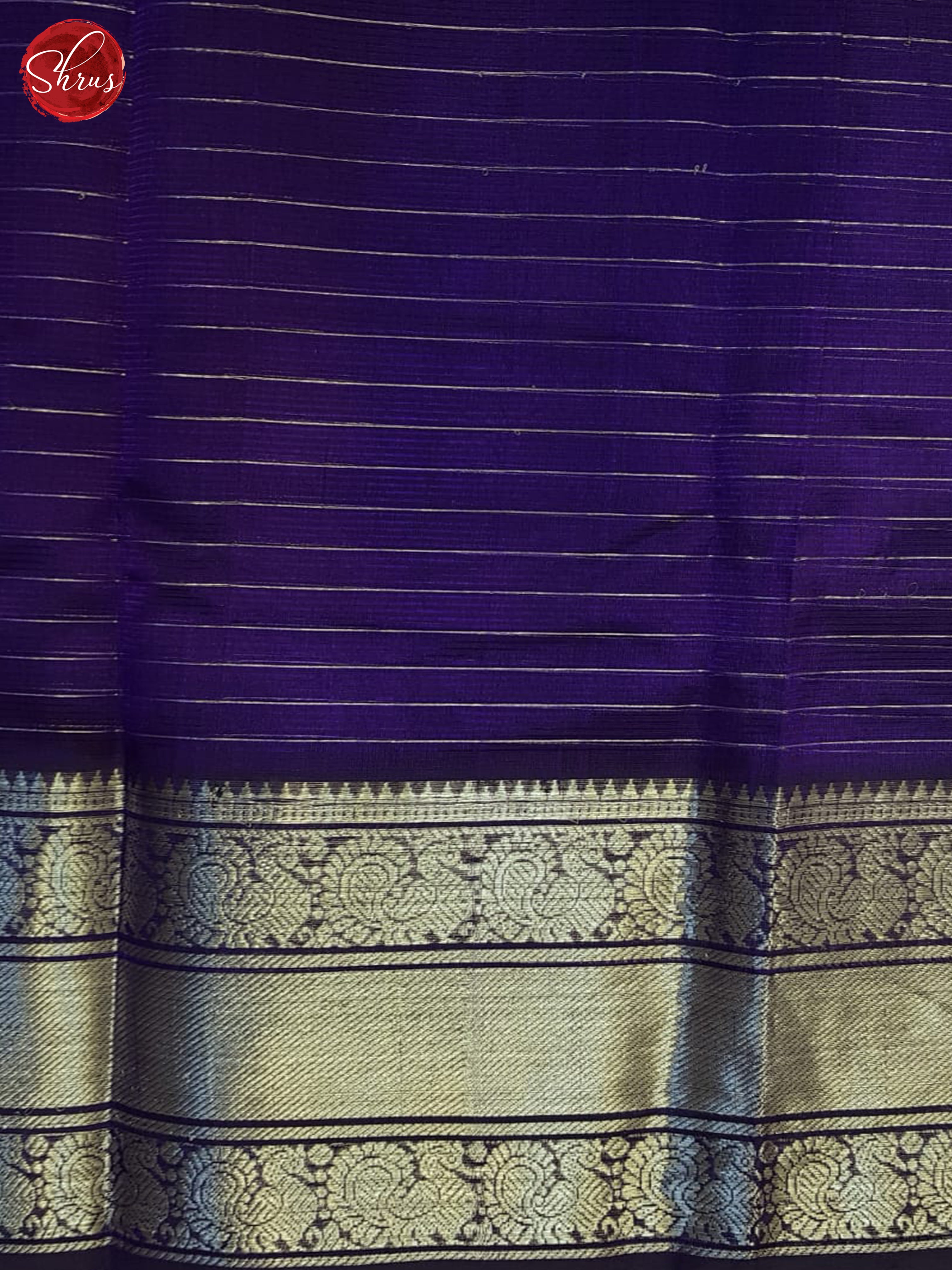 Violet(Single Tone)- Mangalagiri Silk Cotton Saree - Shop on ShrusEternity.com
